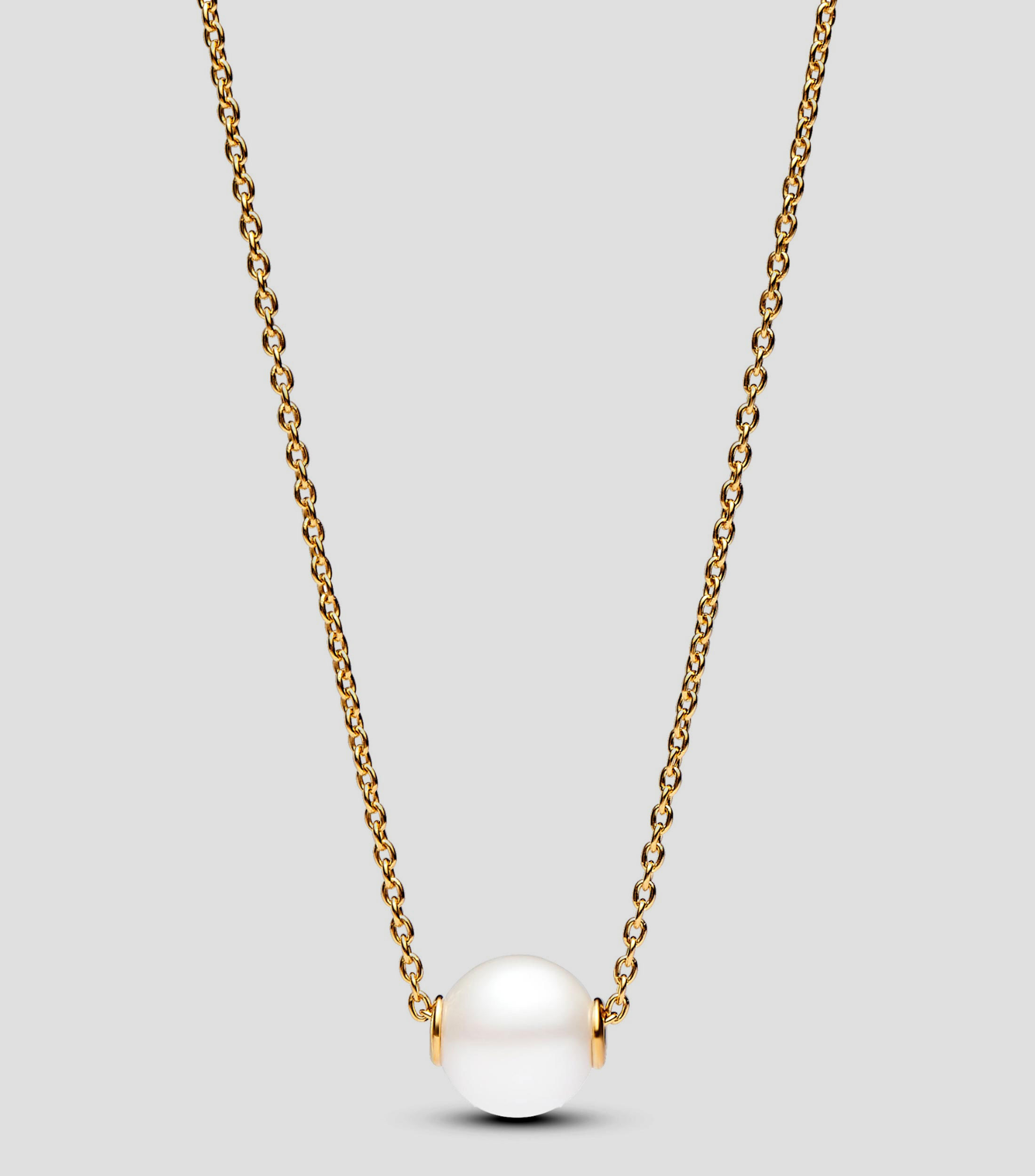Collar en Plata 925 con Perla y Zirconia Mujer