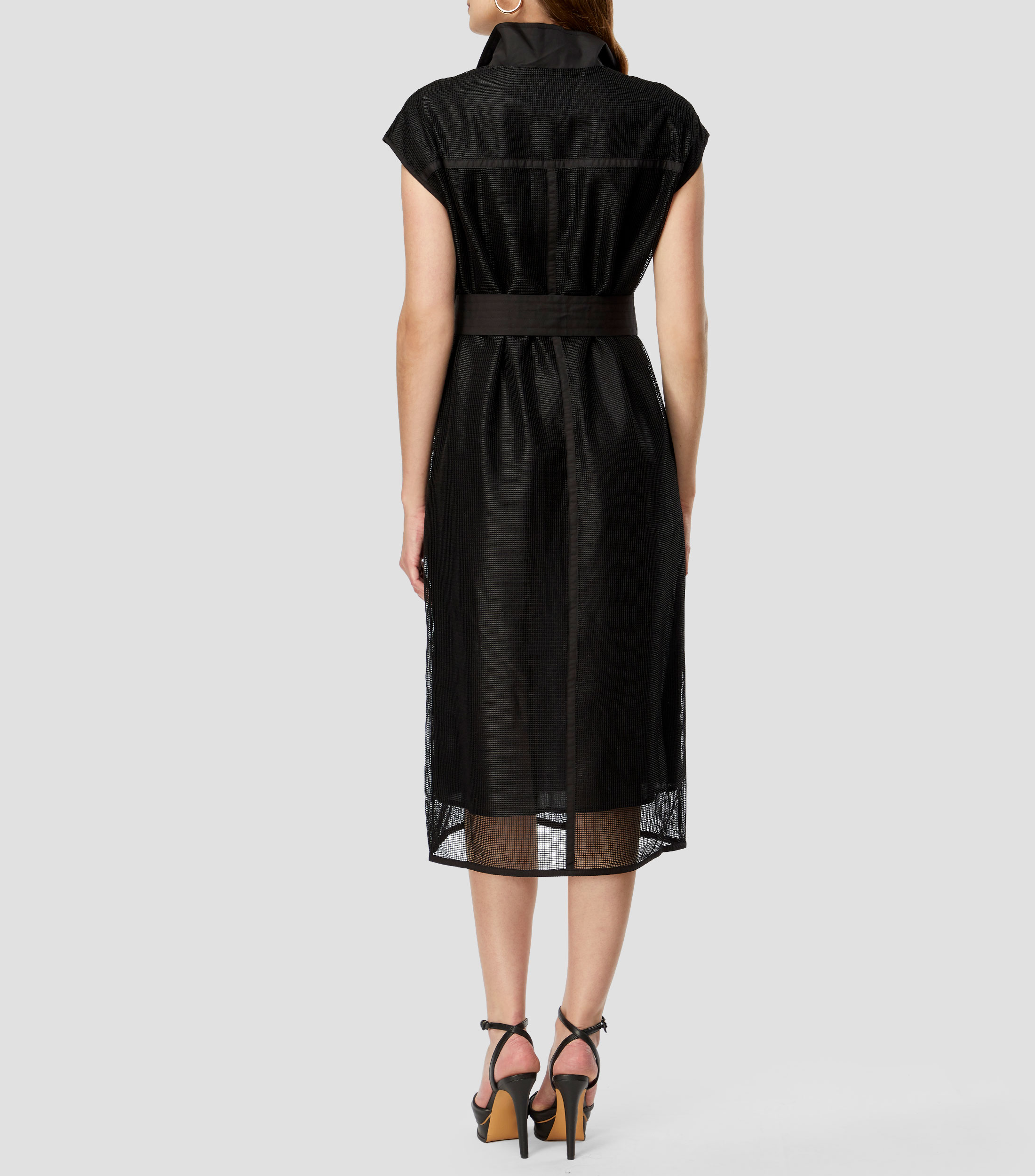 Vestido midi liso Mujer