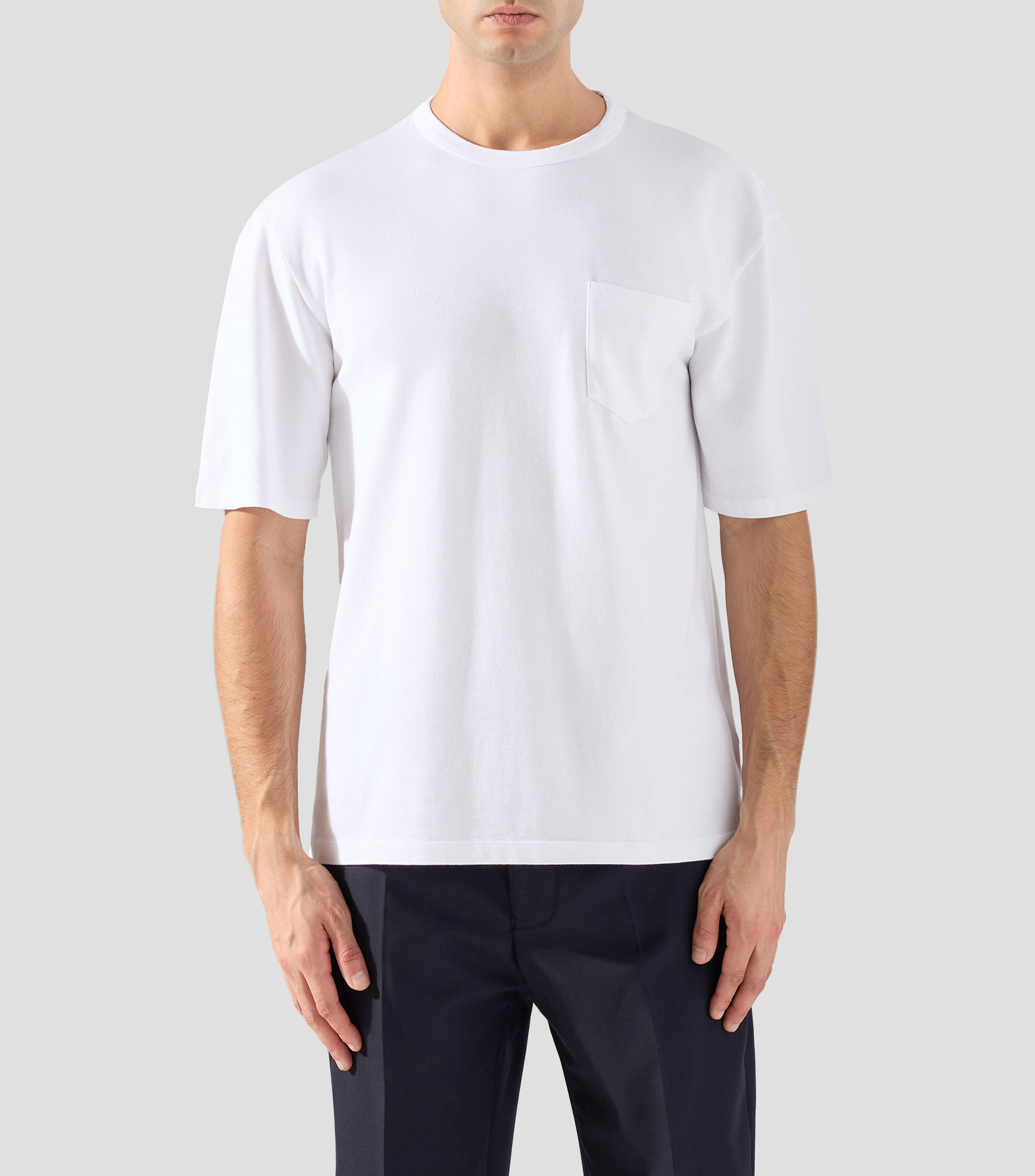 Playera cuello redondo manga corta lisa Hombre