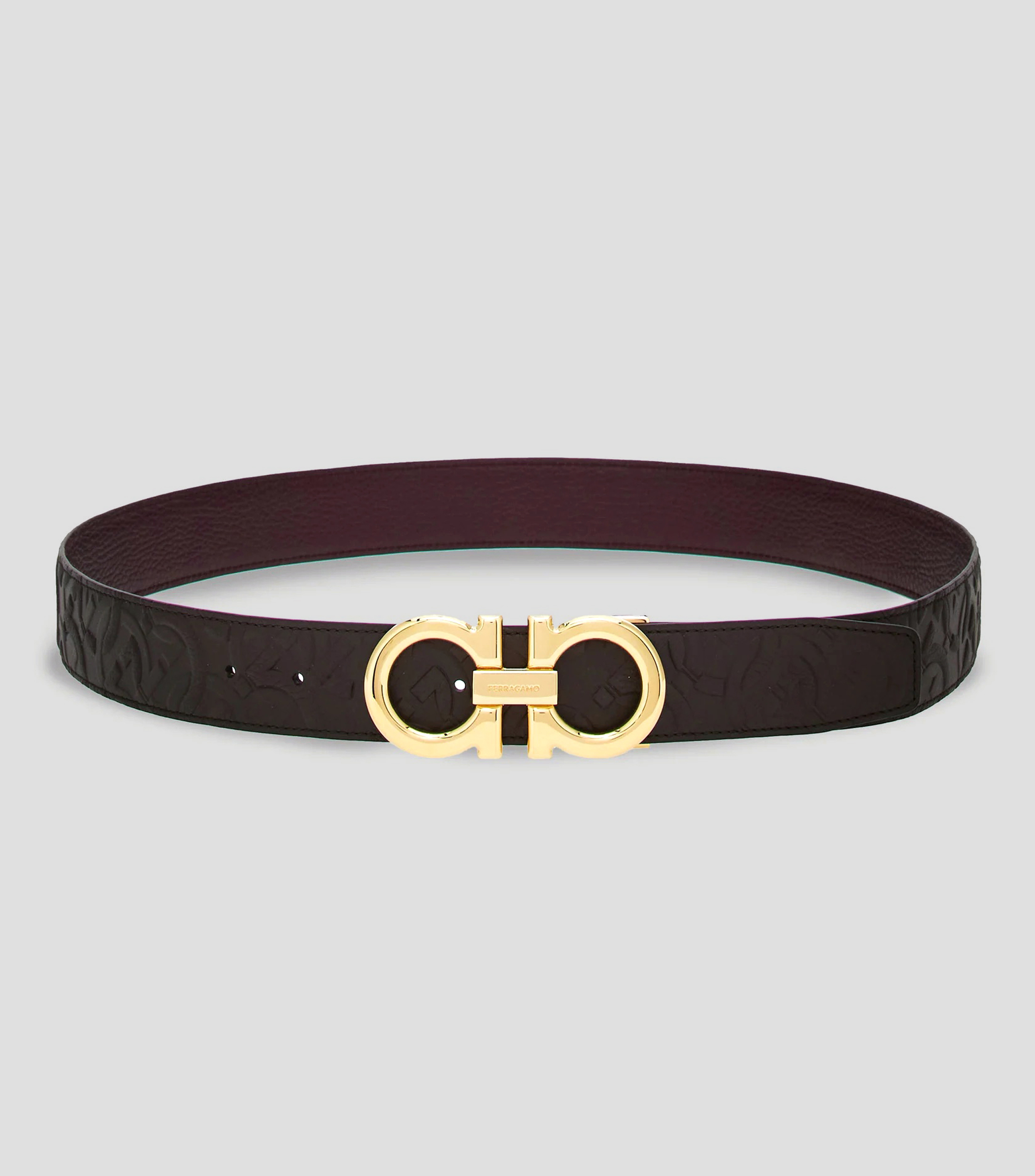 Cinturón reversible y ajustable Gancini Hombre