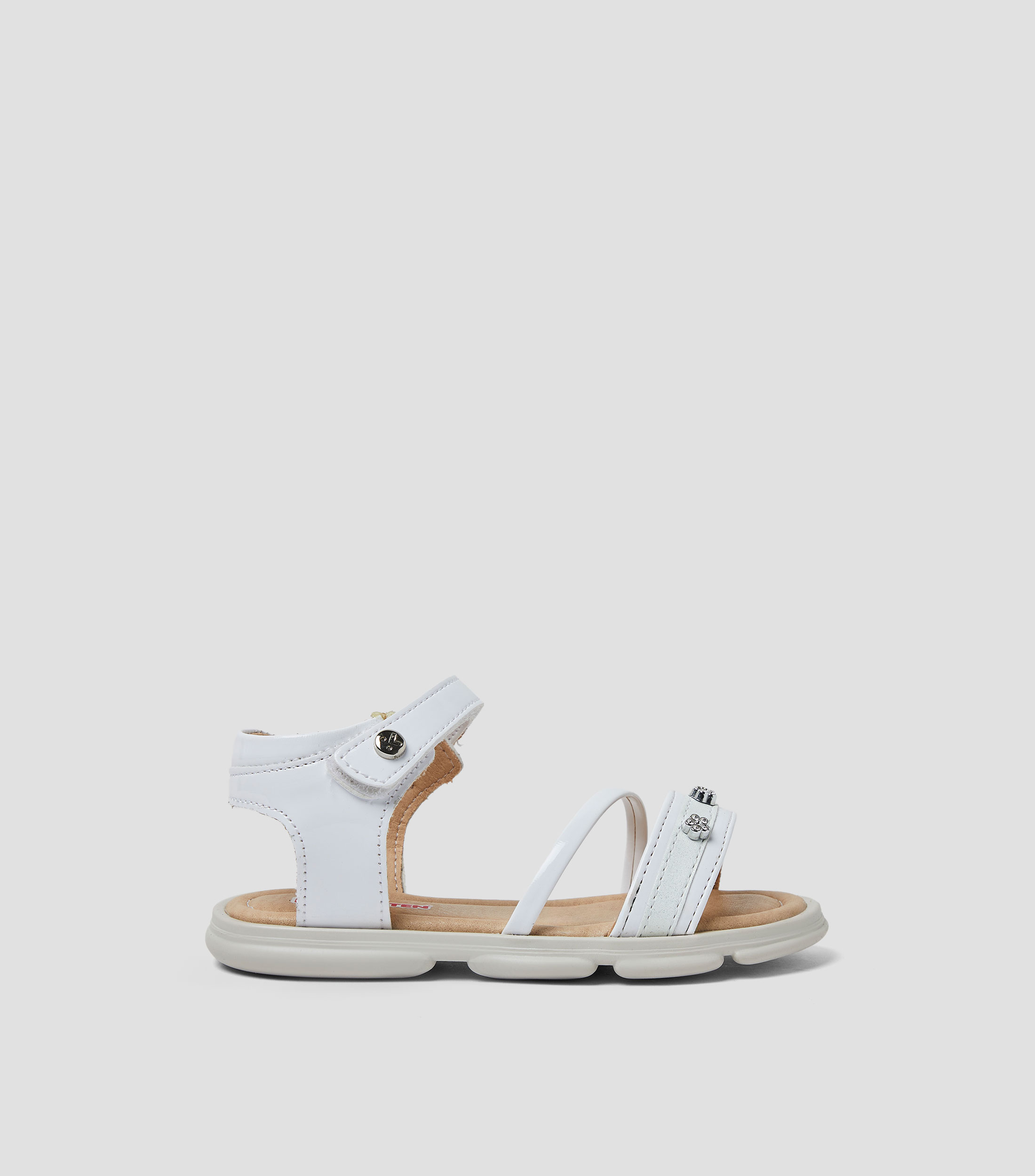 Sandalias planas con cintas Niña
