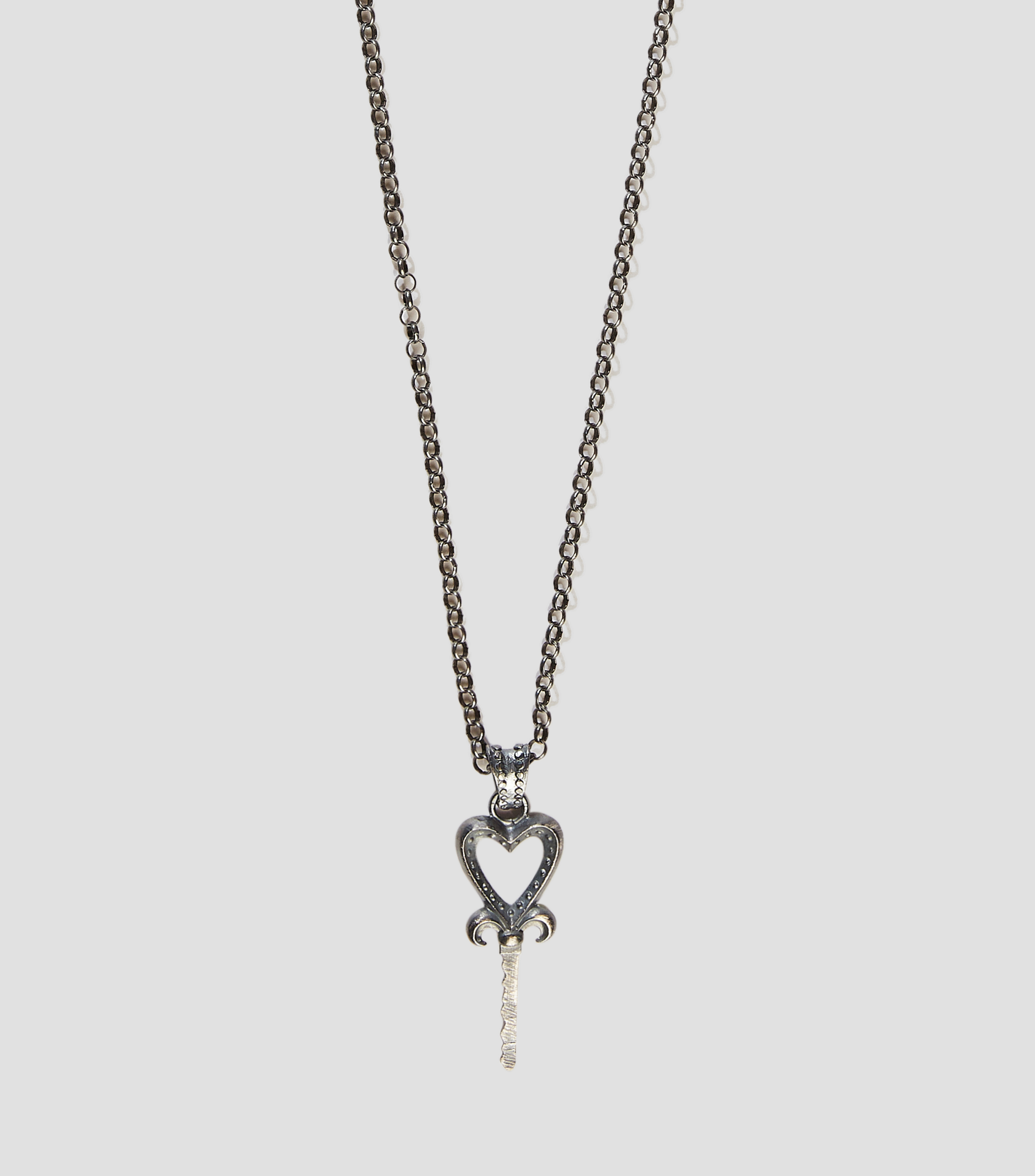 Collar en plata Hombre