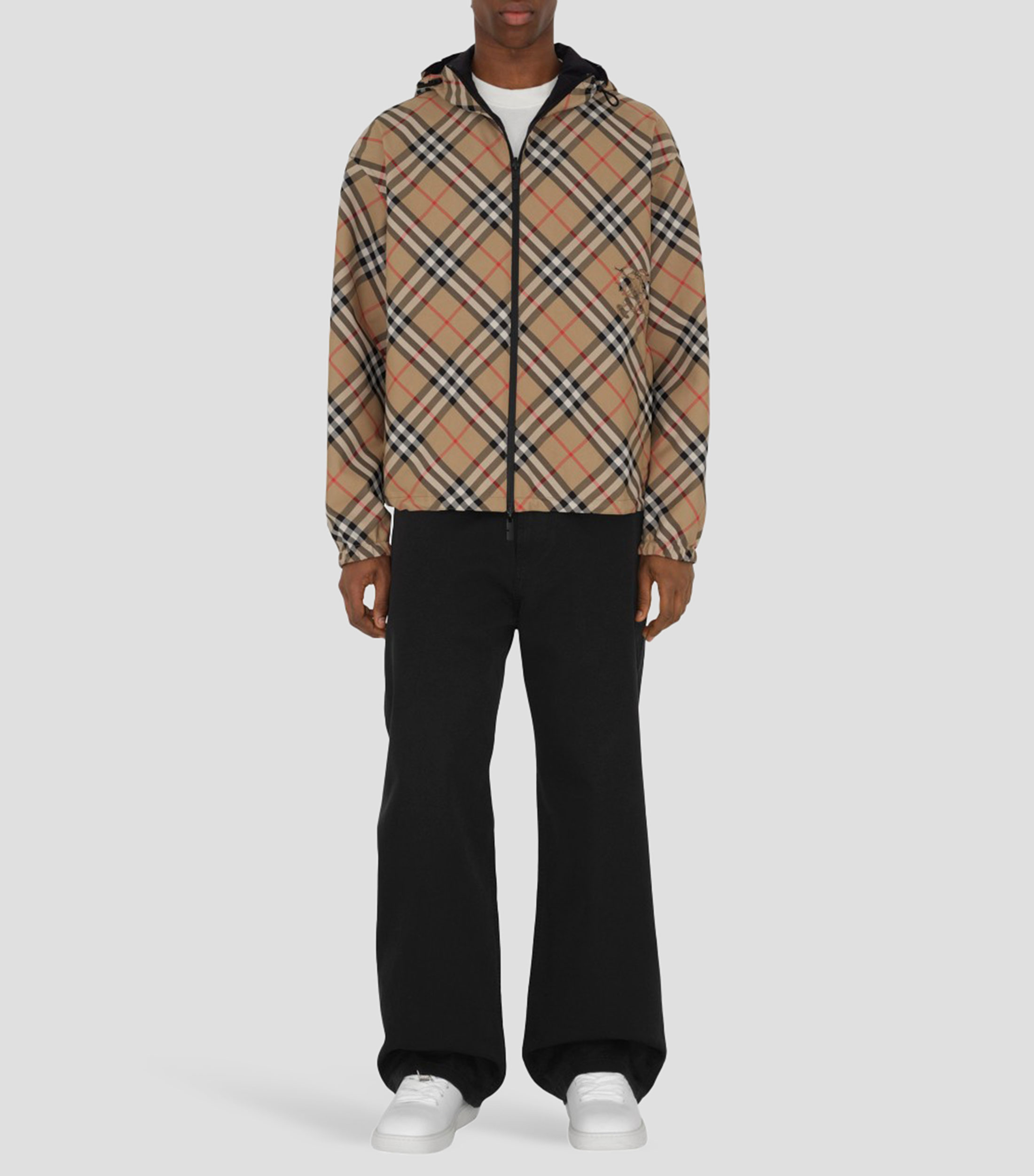 Chamarra reversible con capucha Hombre