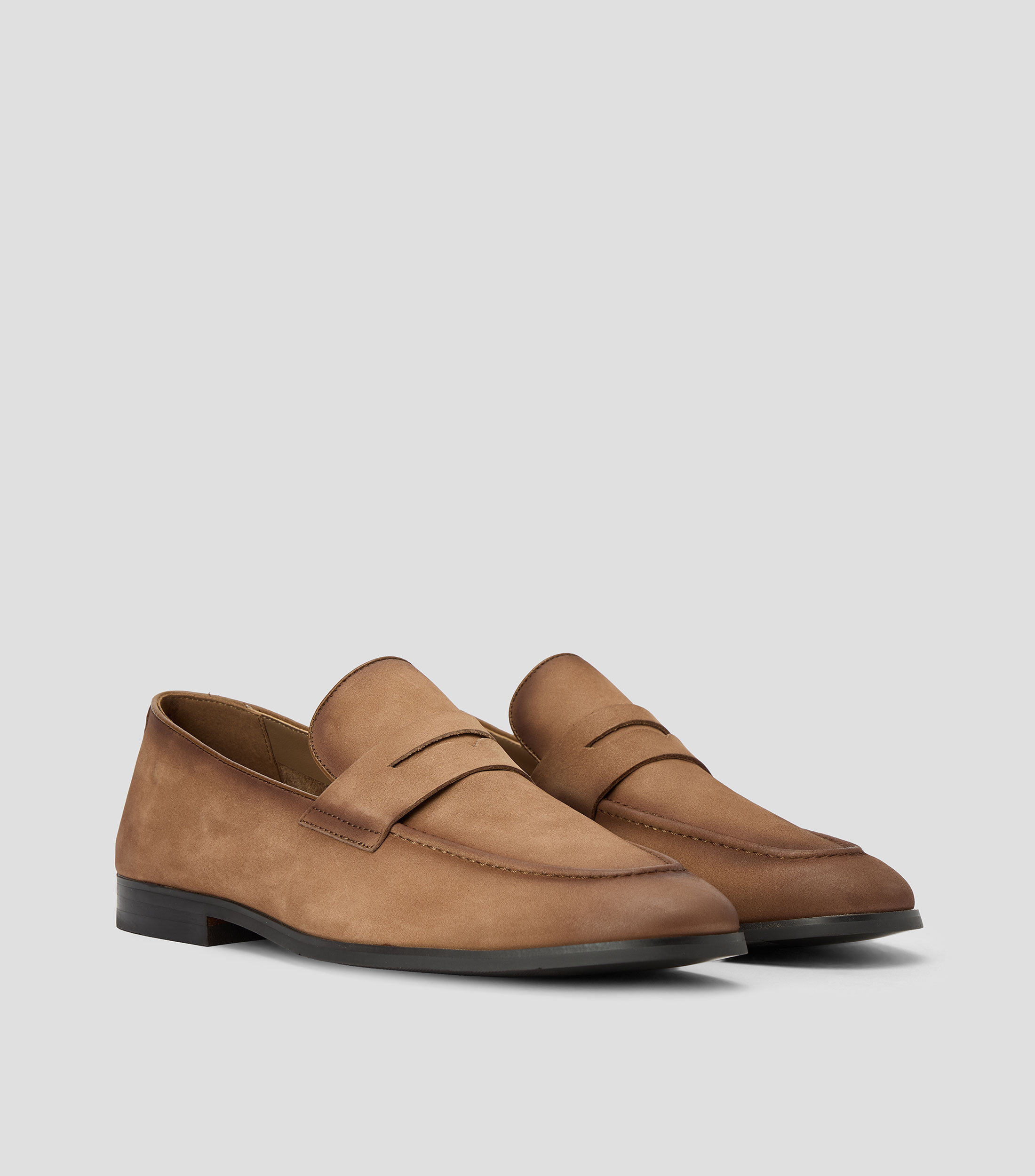 Mocasines Kristof en piel vacuna lisos Hombre