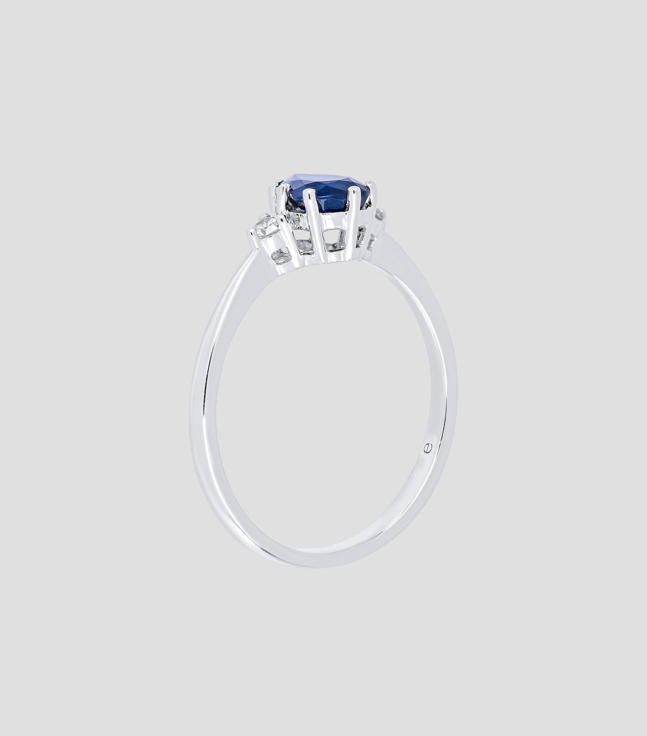 Anillo en oro blanco de 18 Kts Mujer