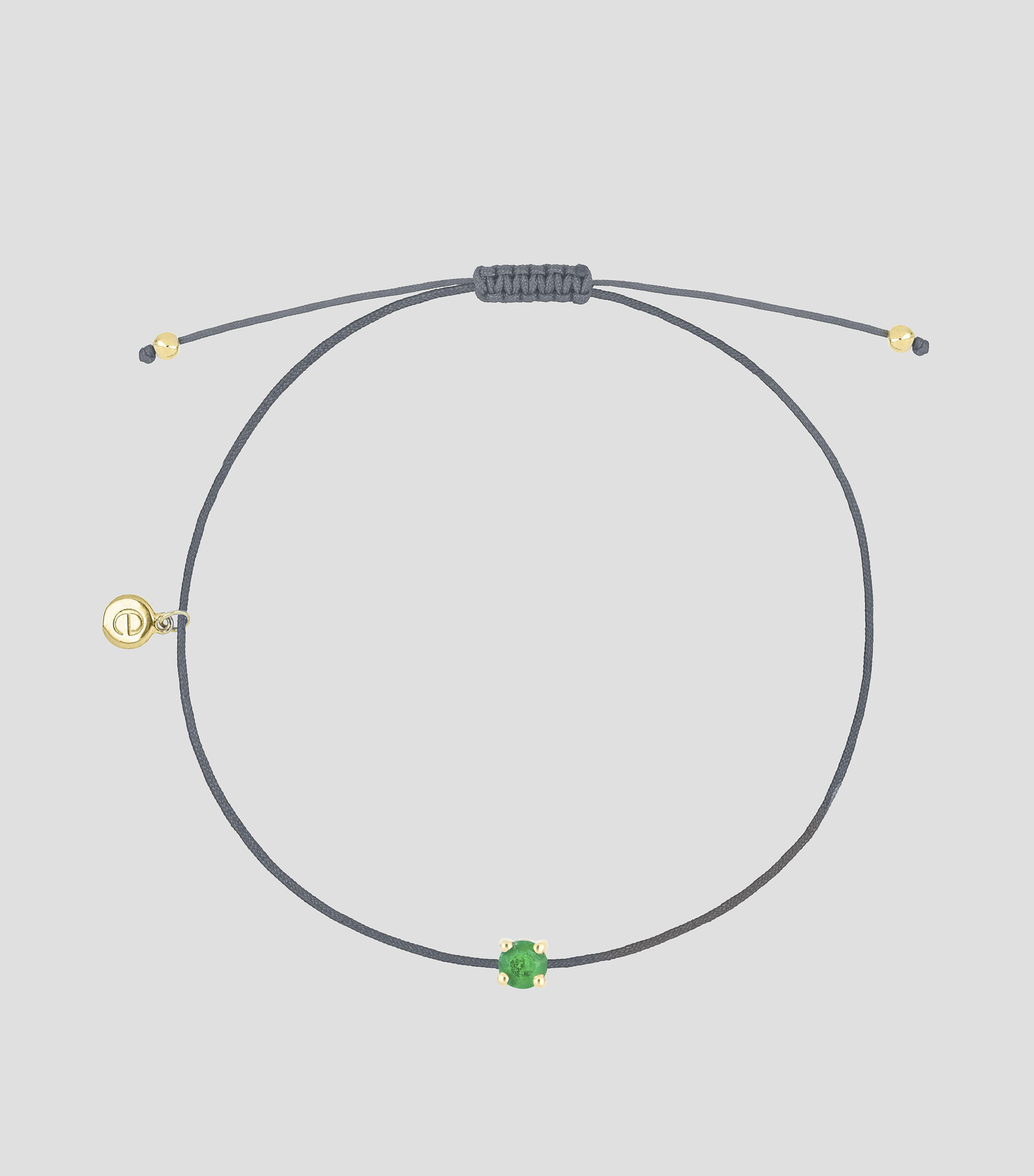 Pulsera con esmeralda Mujer