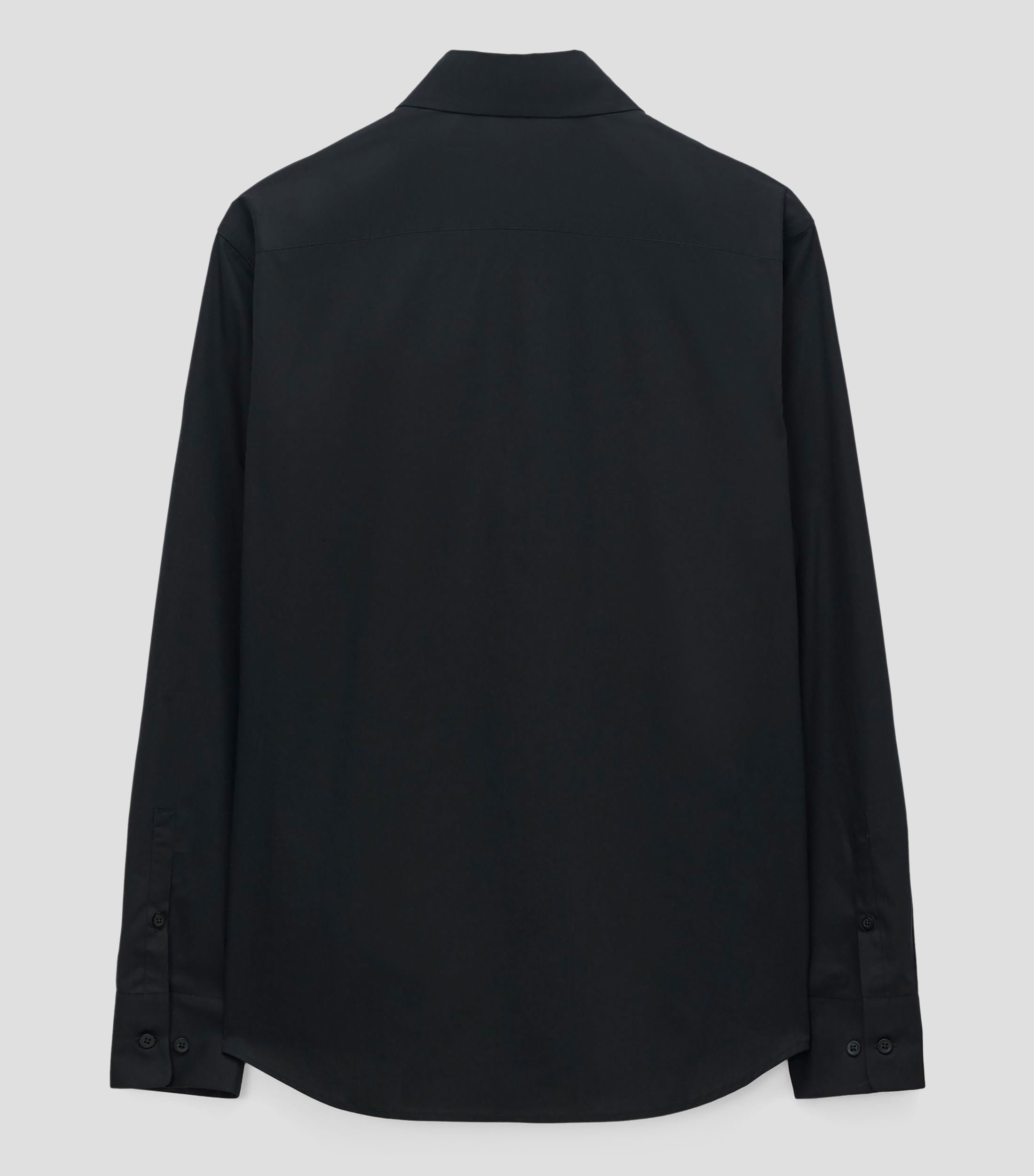 Camisa lisa manga larga Hombre