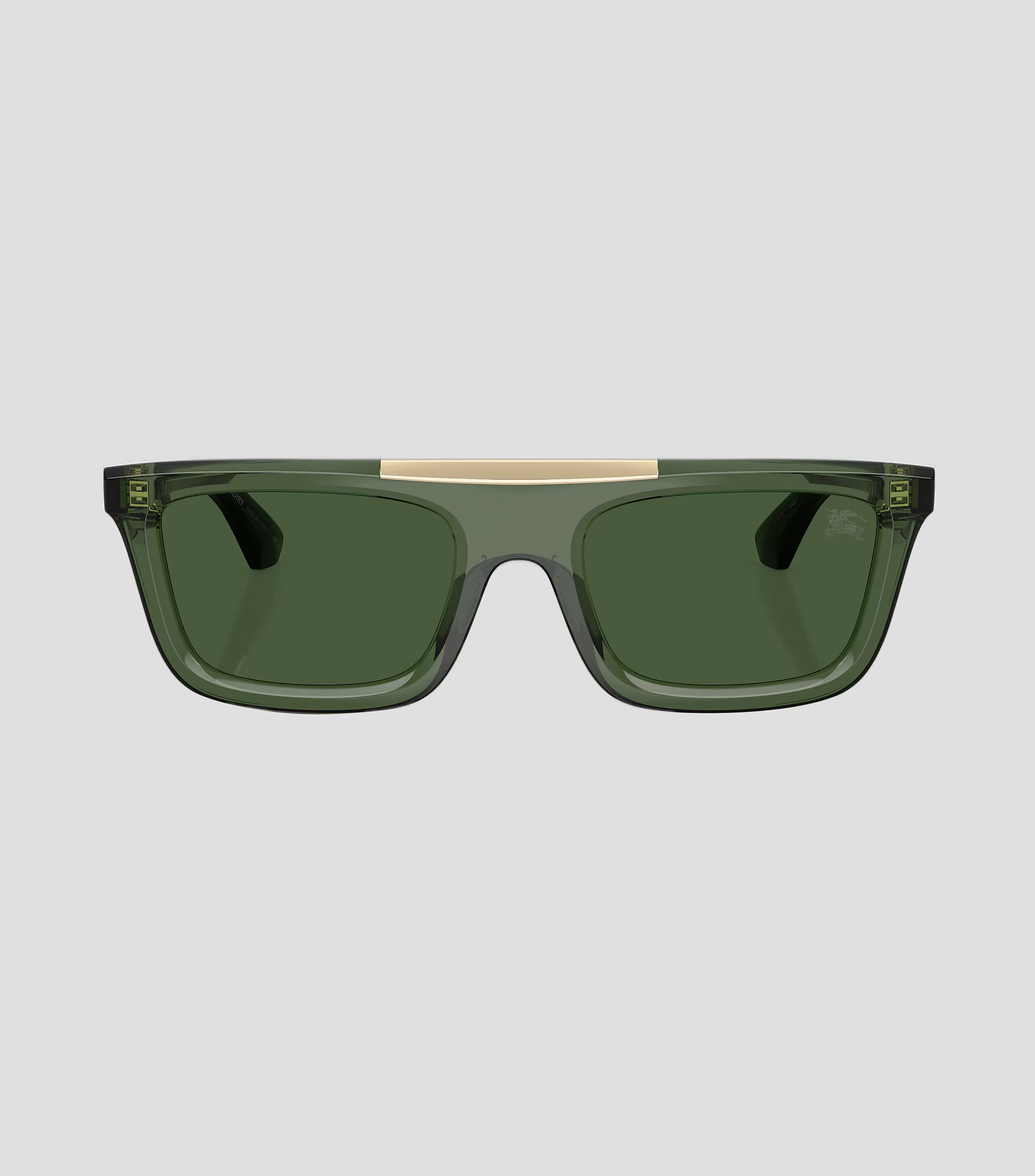 Lentes de sol rectangulares verdes Mujer
