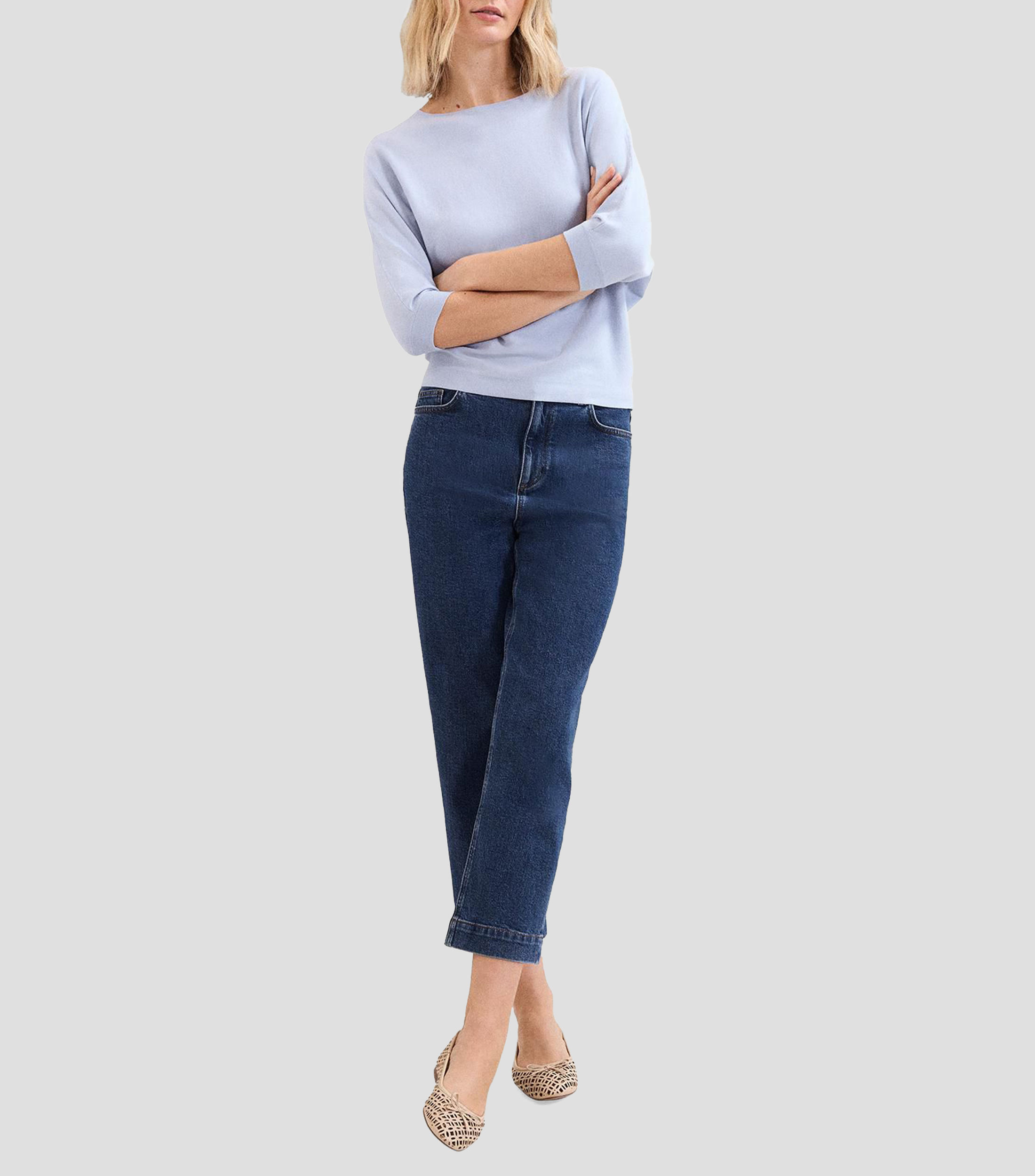 Suéter cuello barco Mujer