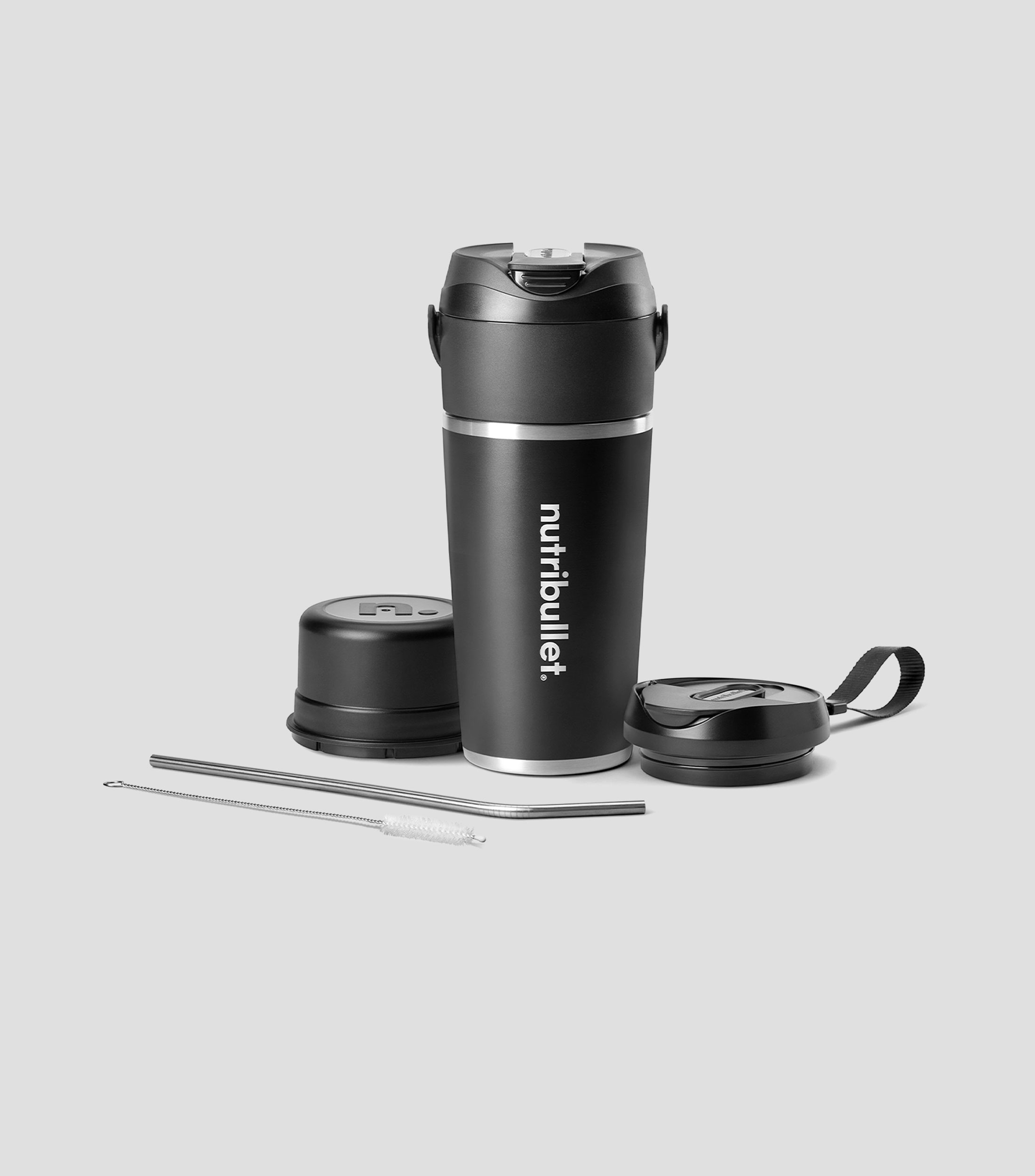 Licuadora portátil Flip, 1 Velocidad, Acero inoxidable