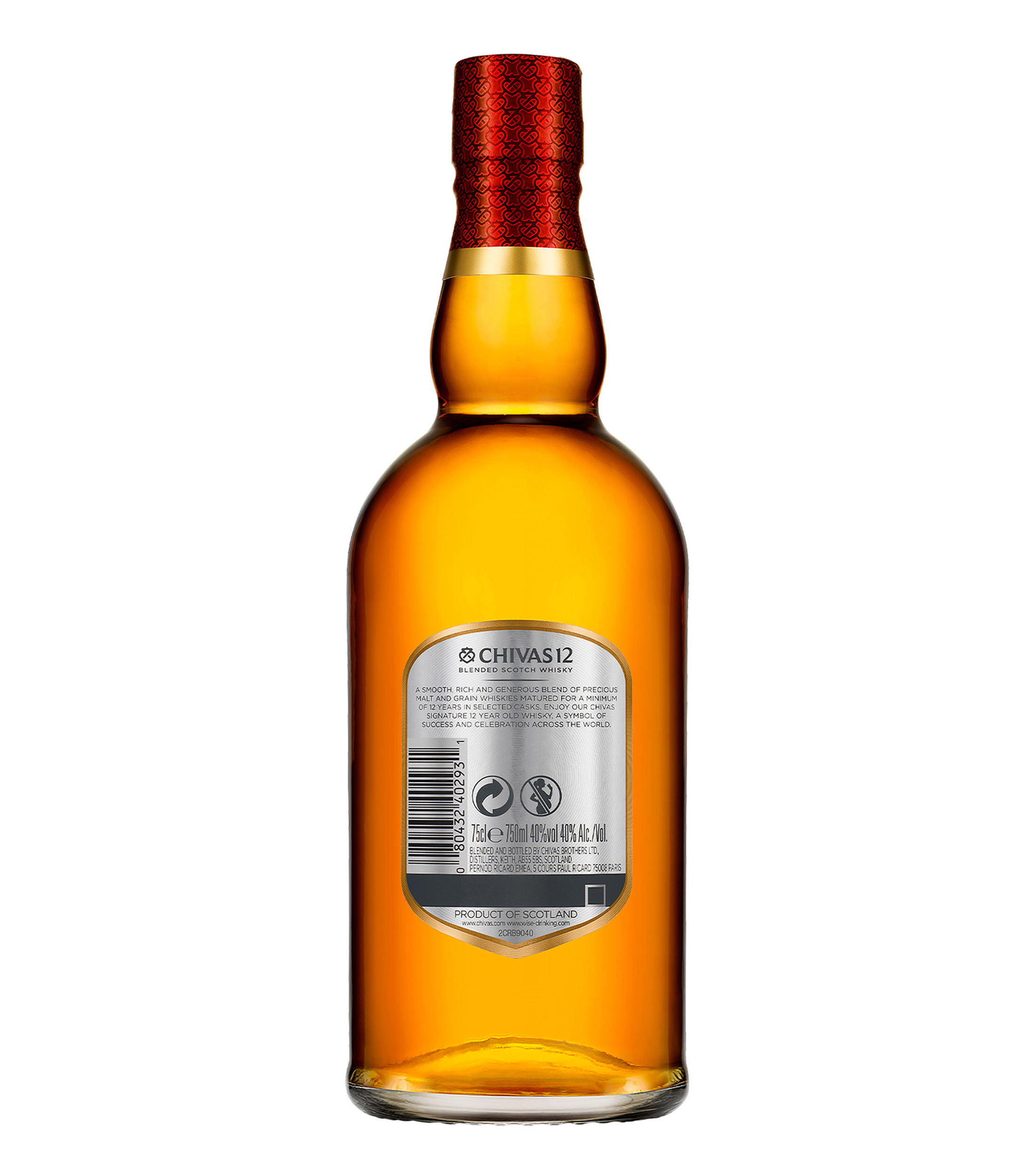 Whisky Chivas Regal 12 Años, 750 ml