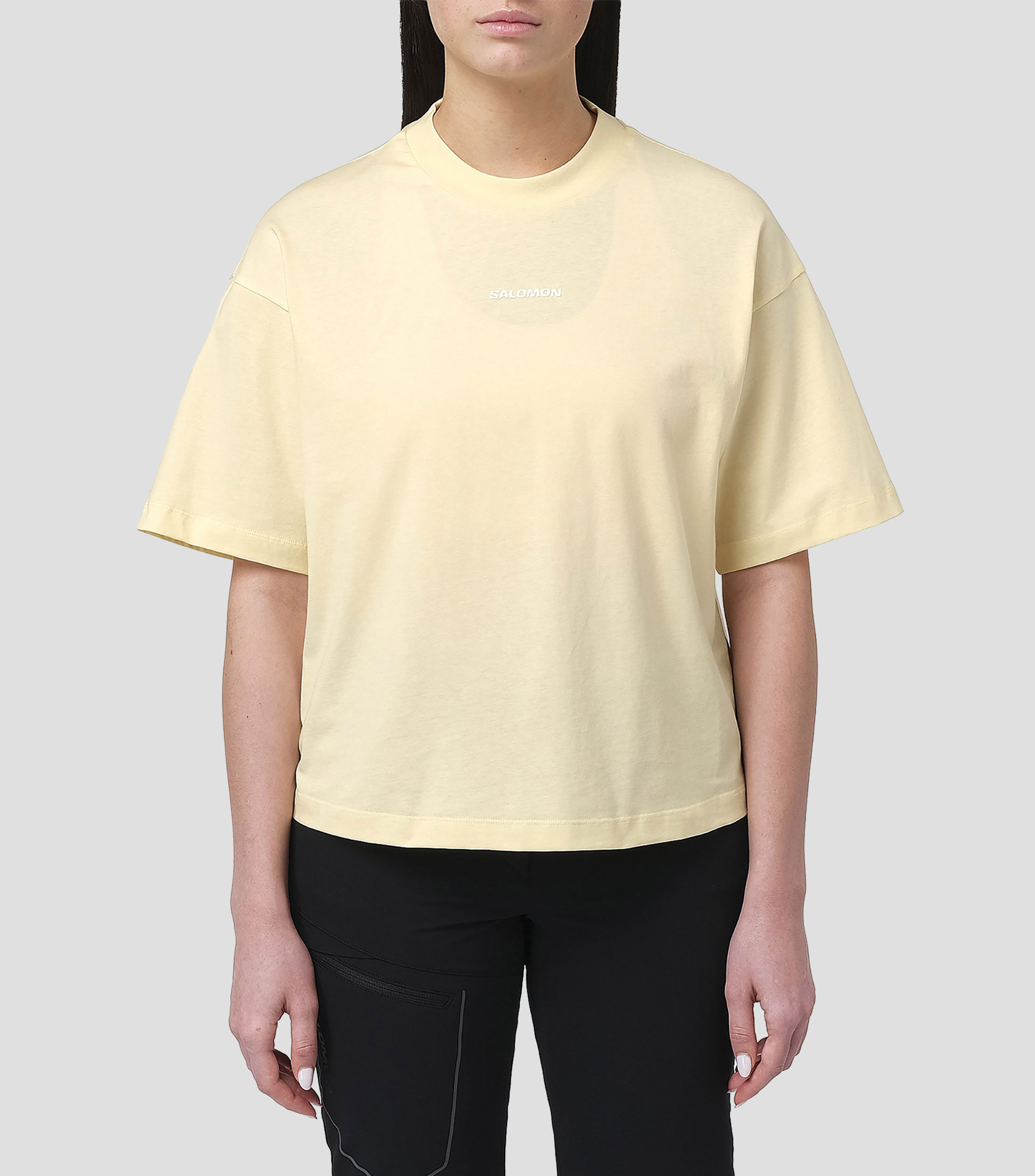 Playera cuello redondo manga corta estampada Mujer