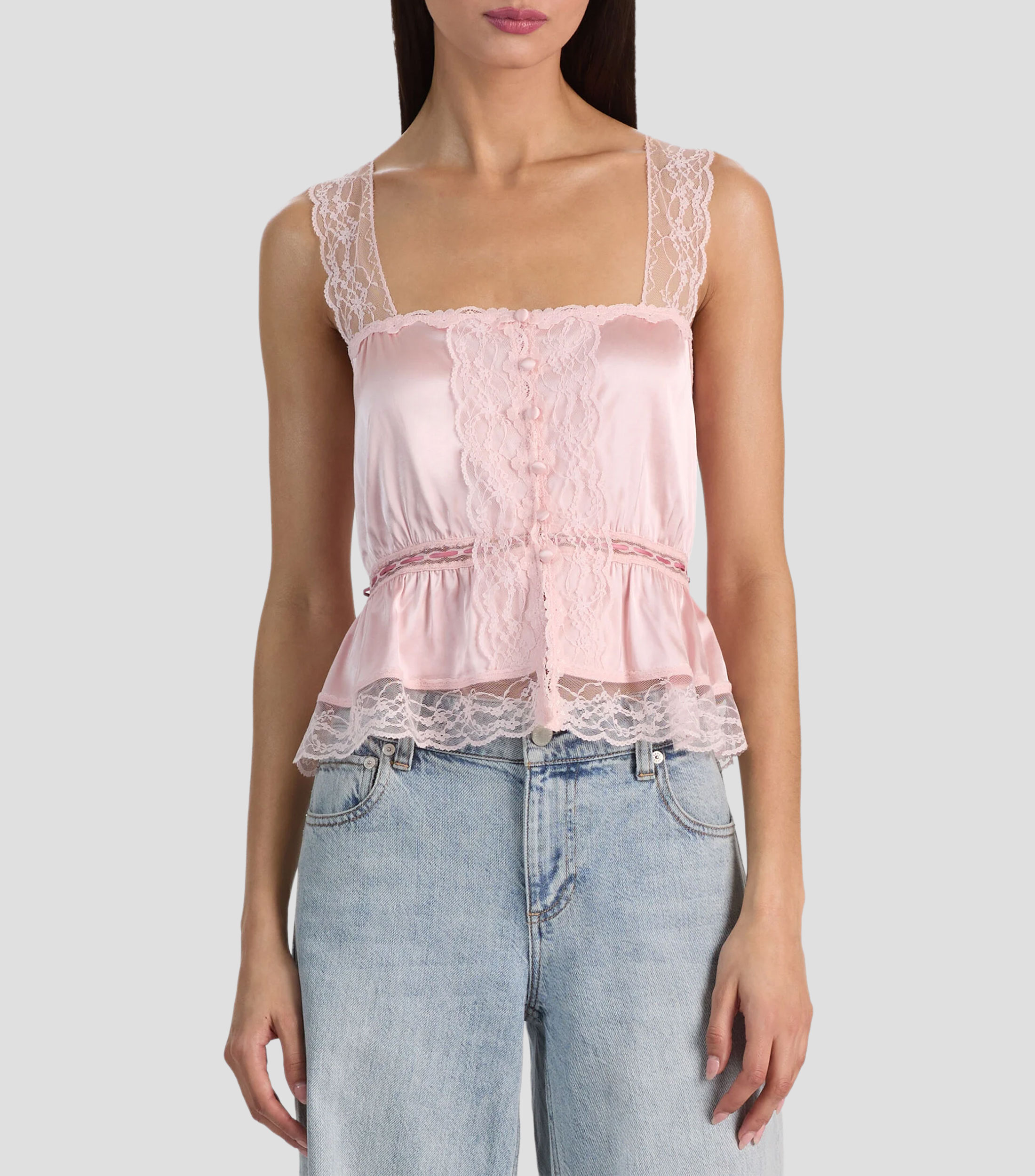 Blusa lisa sin mangas Mujer