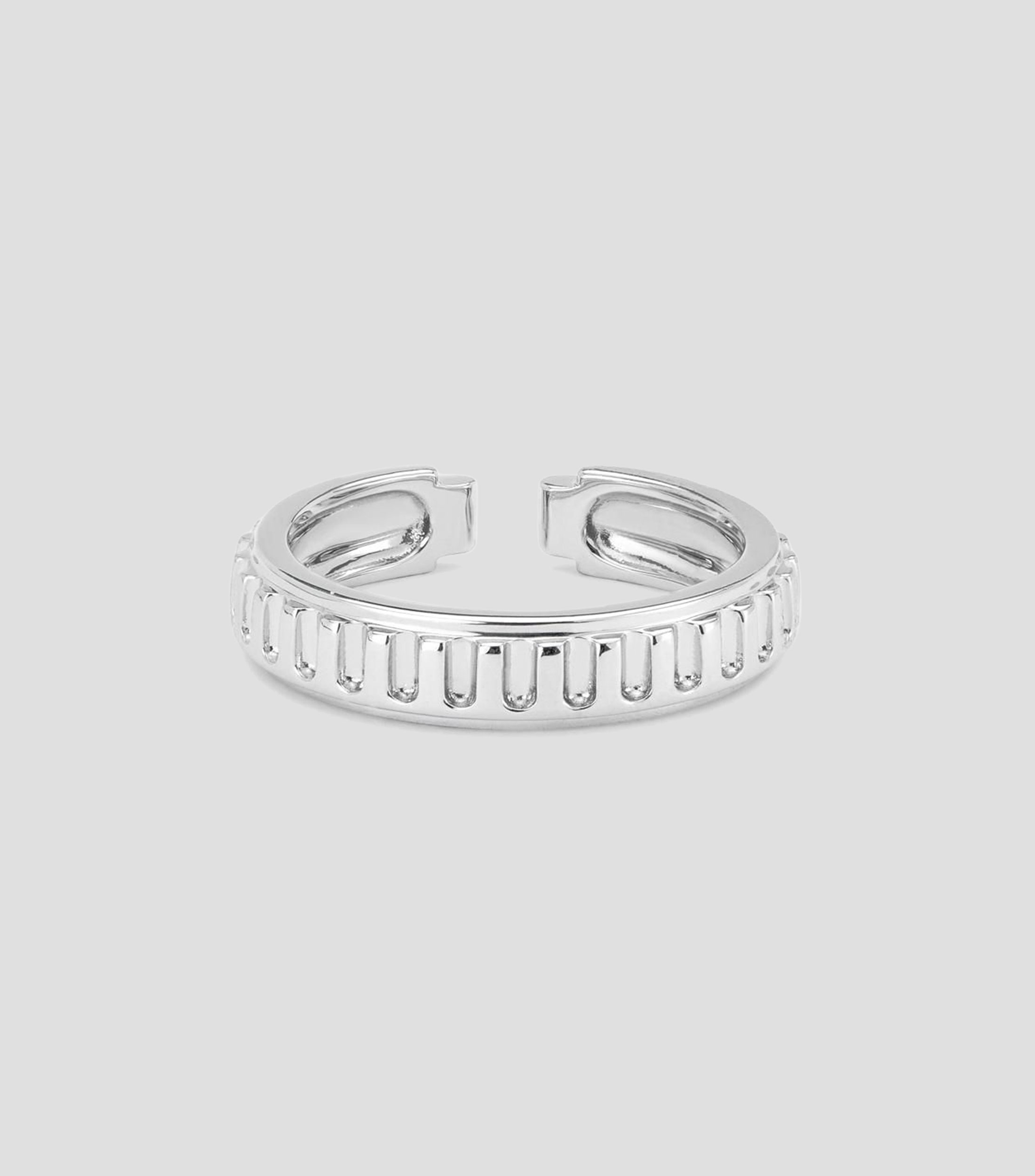 Anillo solitario en plata .925 con diamante Mujer