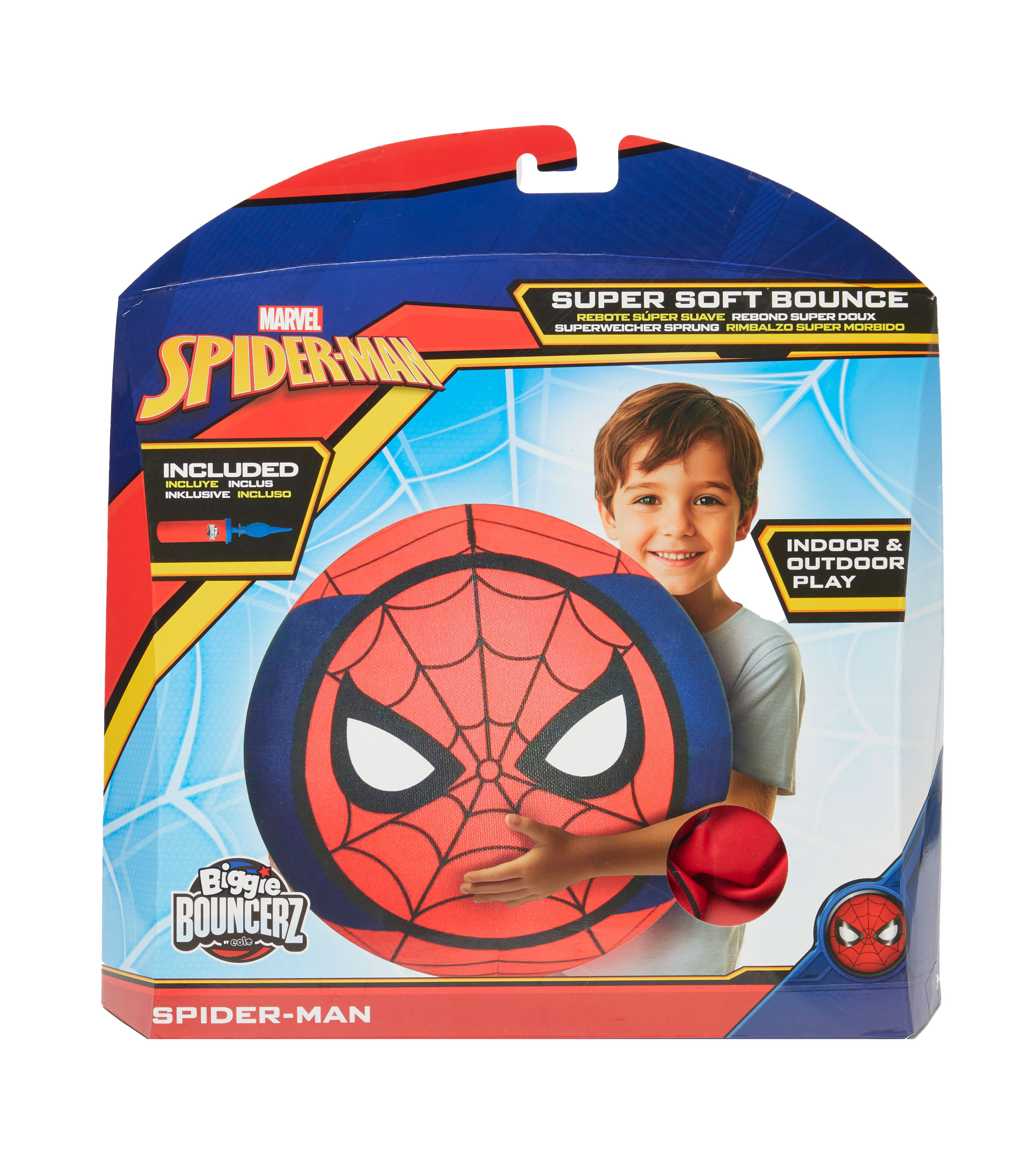 Pelota inflable Biggie Bouncerz Spiderman