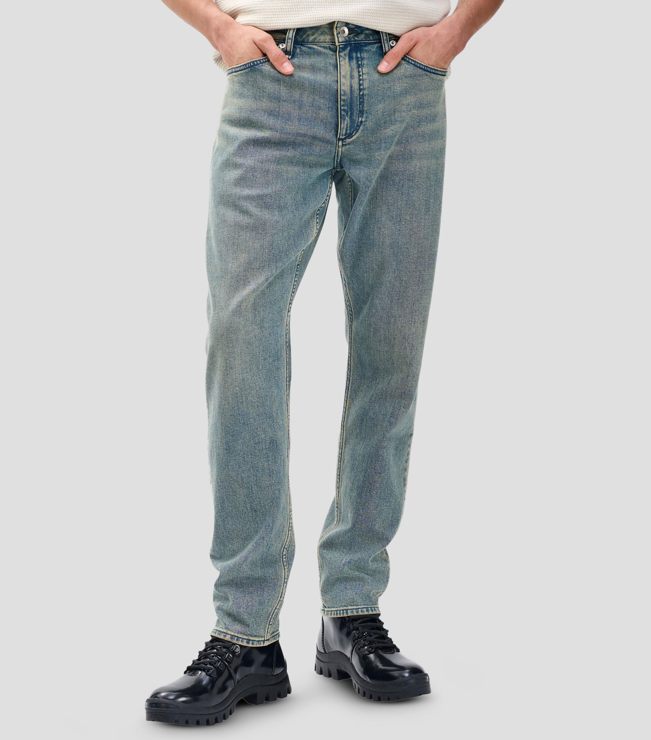 Jeans de corte slim Hombre