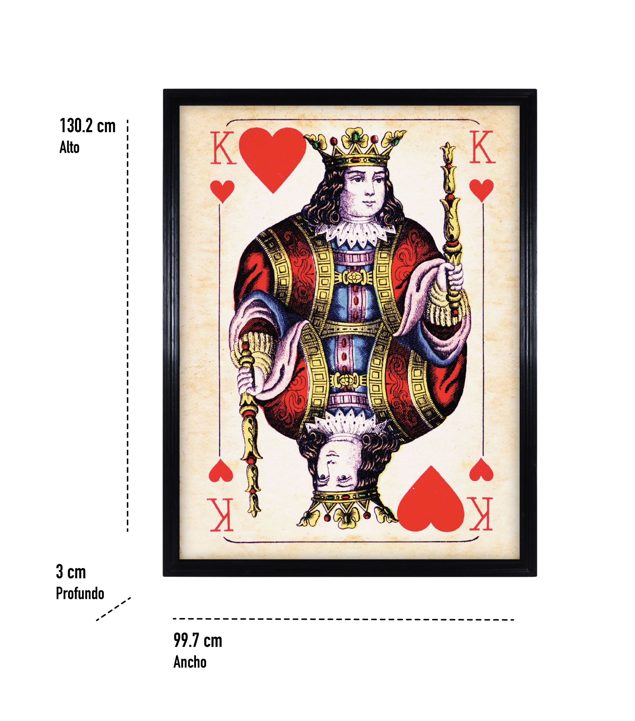 Cuadro Cards en madera
