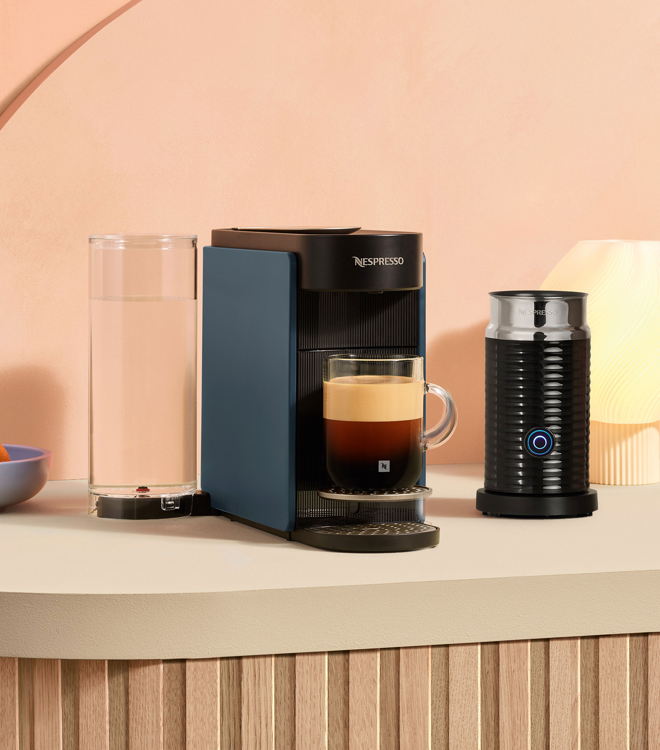 Combo Cafetera Vertuo Up Azul