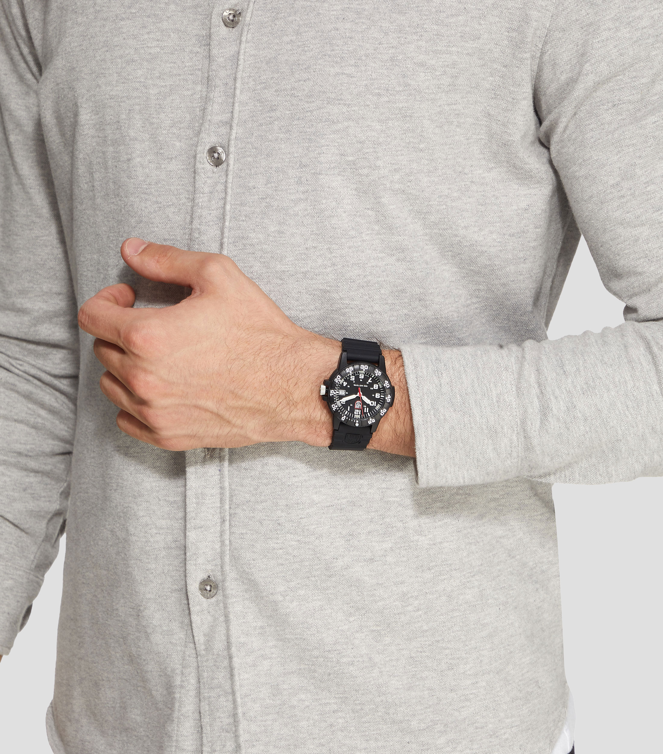 Reloj para hombre Leatherback Sea Turtle 0300 Series de vestir, Negro