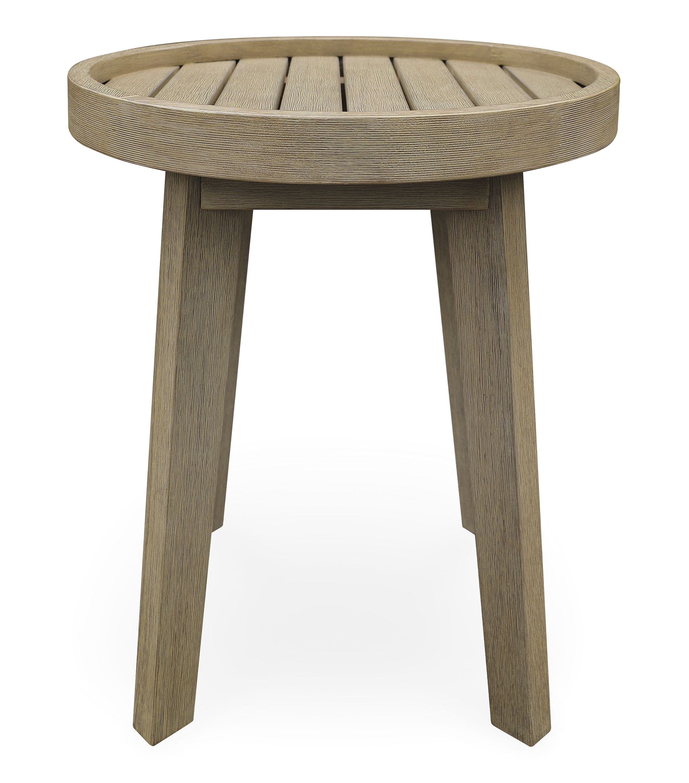 Mesa auxiliar exterior Bansi en madera de eucalipto