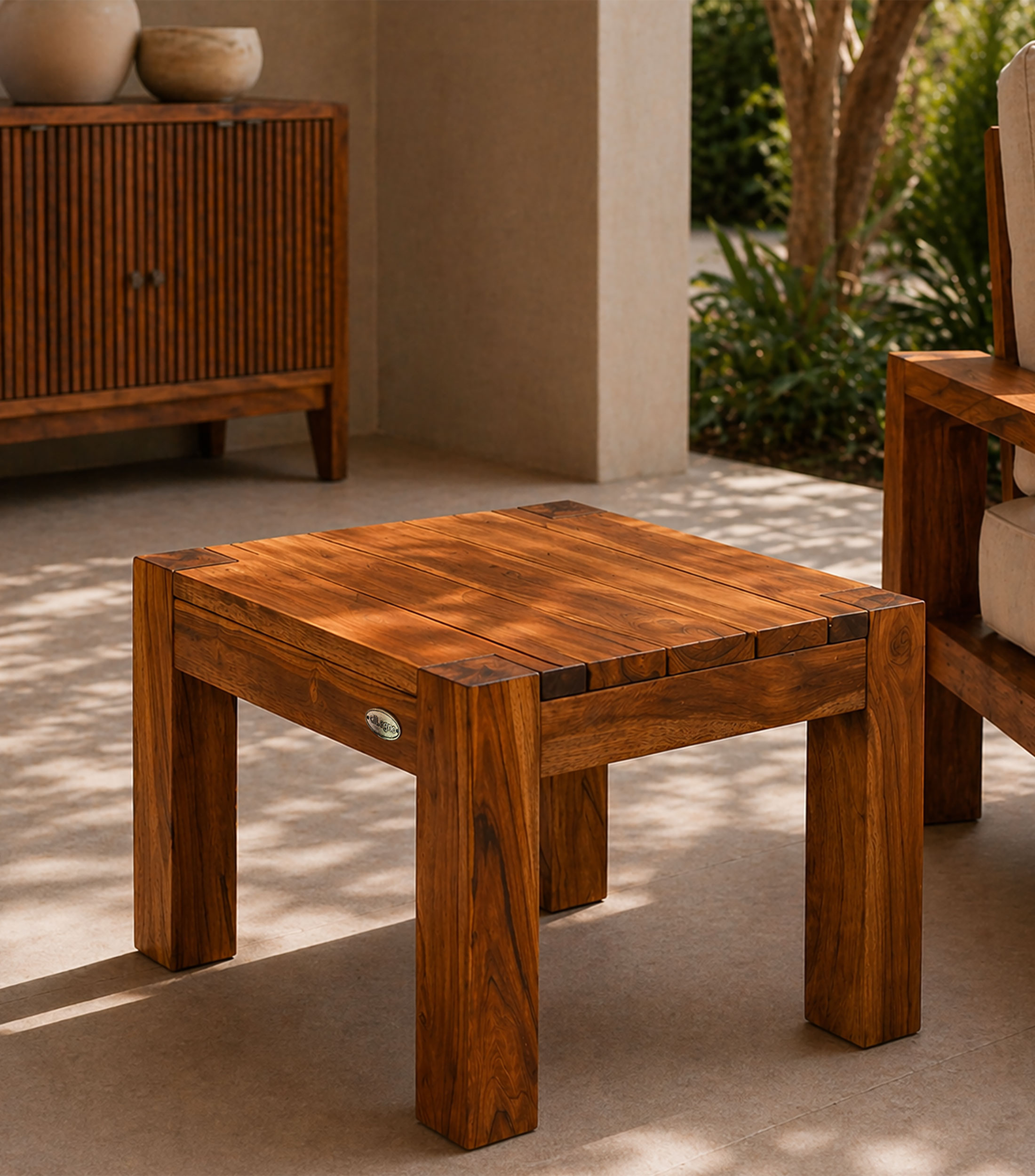Mesa lateral Cabo en madera de teca