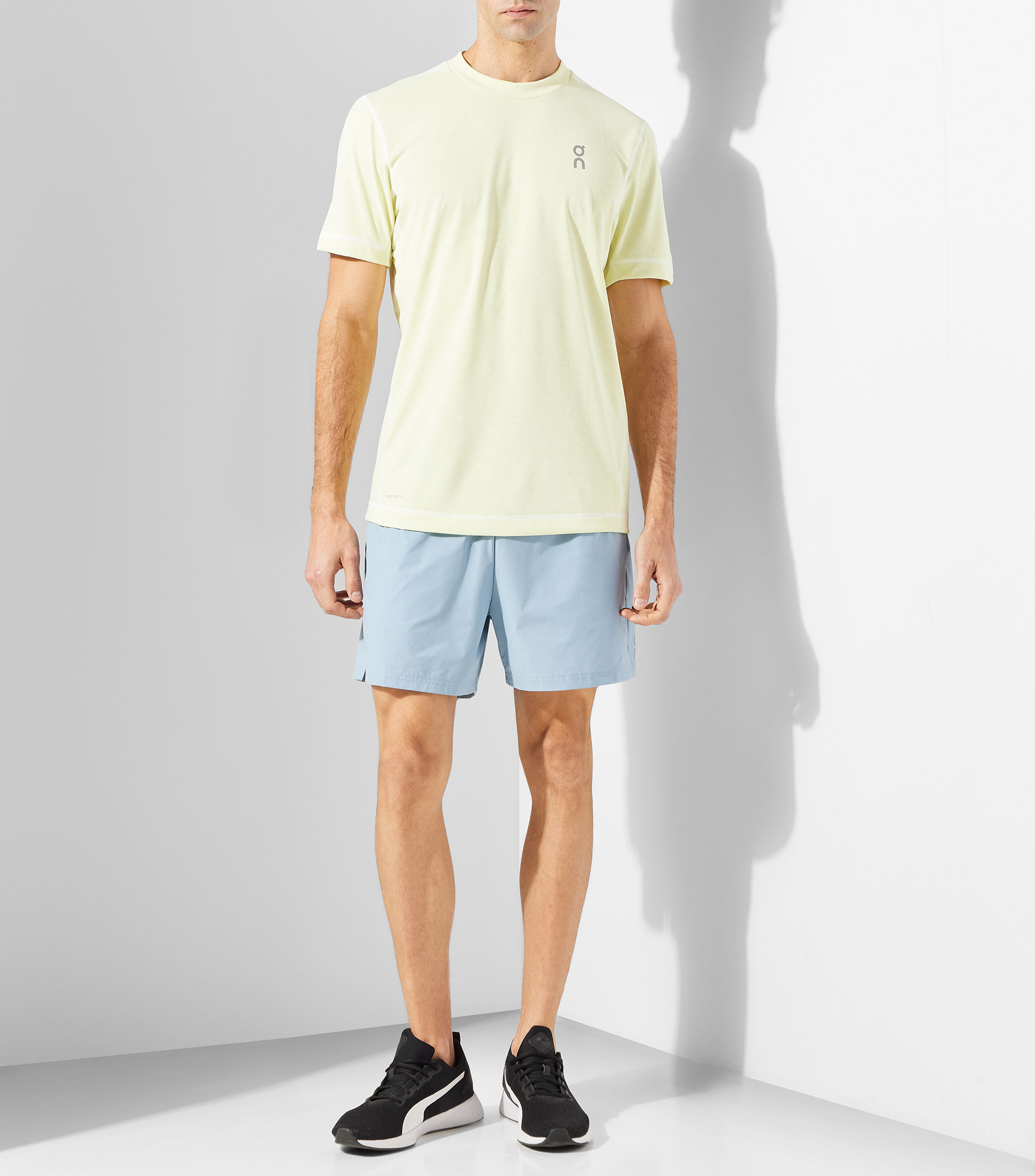 Short de entrenamiento liso Hombre