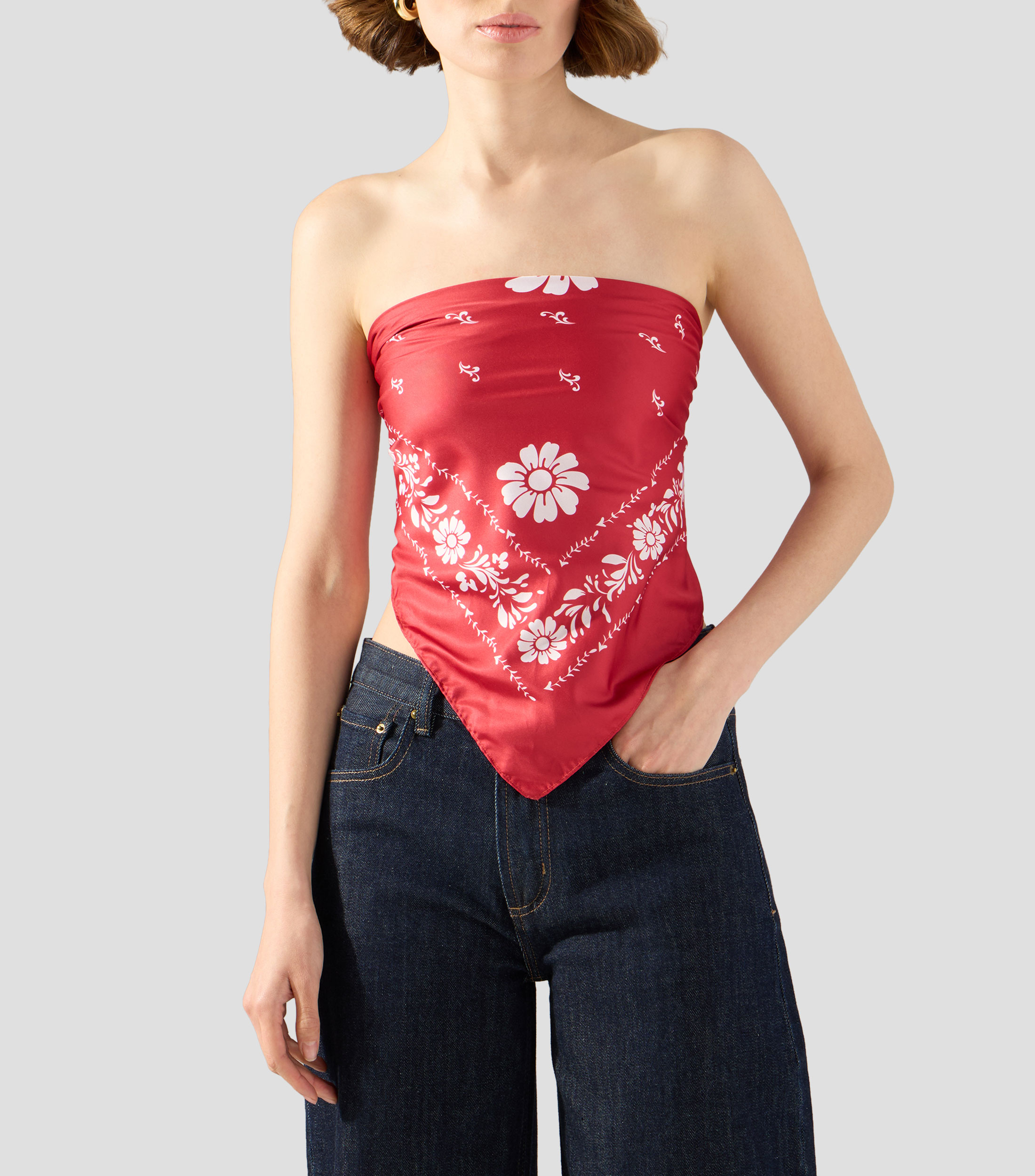Mascada multicolor estampada Mujer