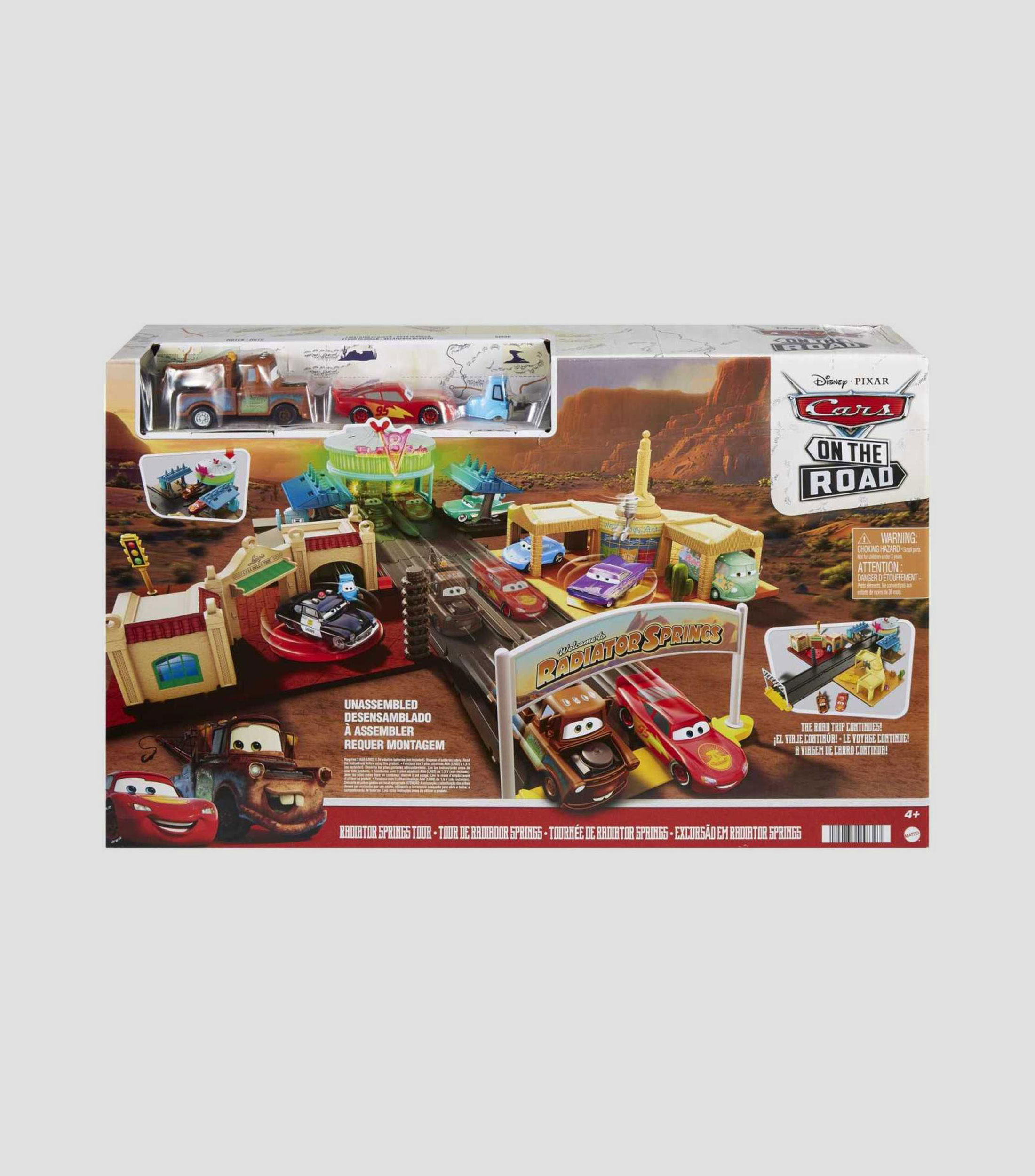Playset de juego Radiator Springs Tour de Disney y Pixar Cars On The Road