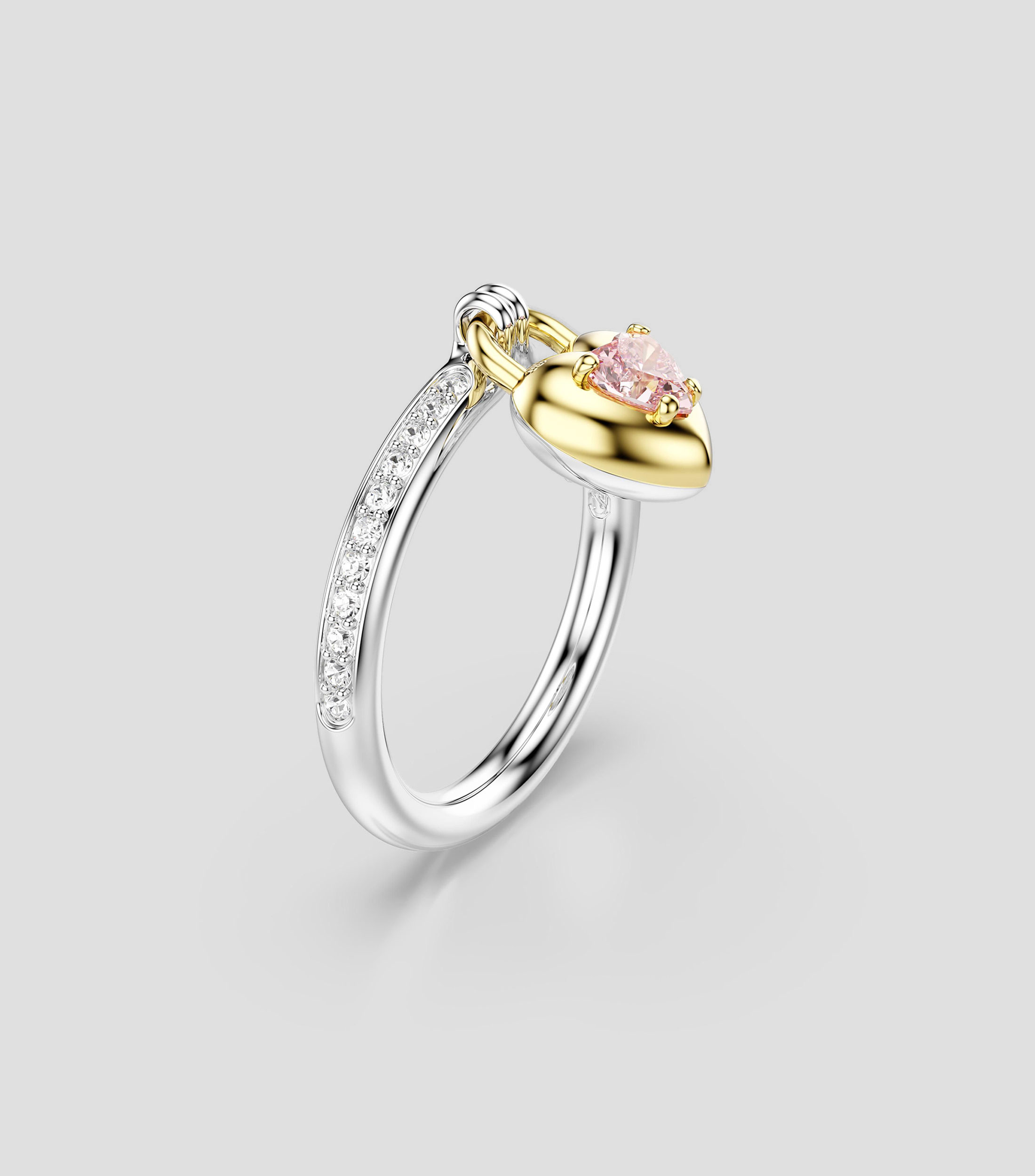 Anillo Corazón con cristales Mujer