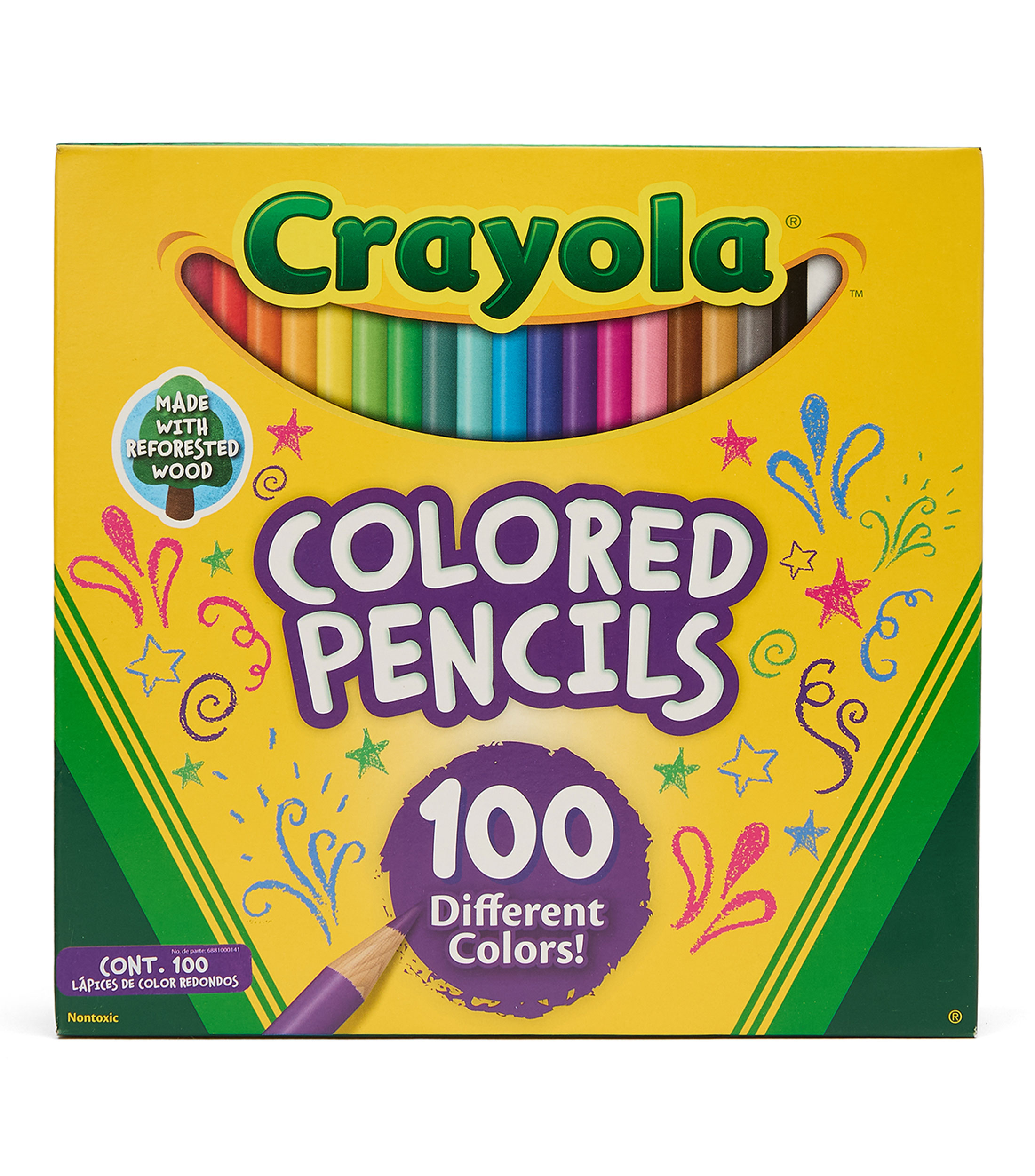 Lápices de colores, 100 piezas