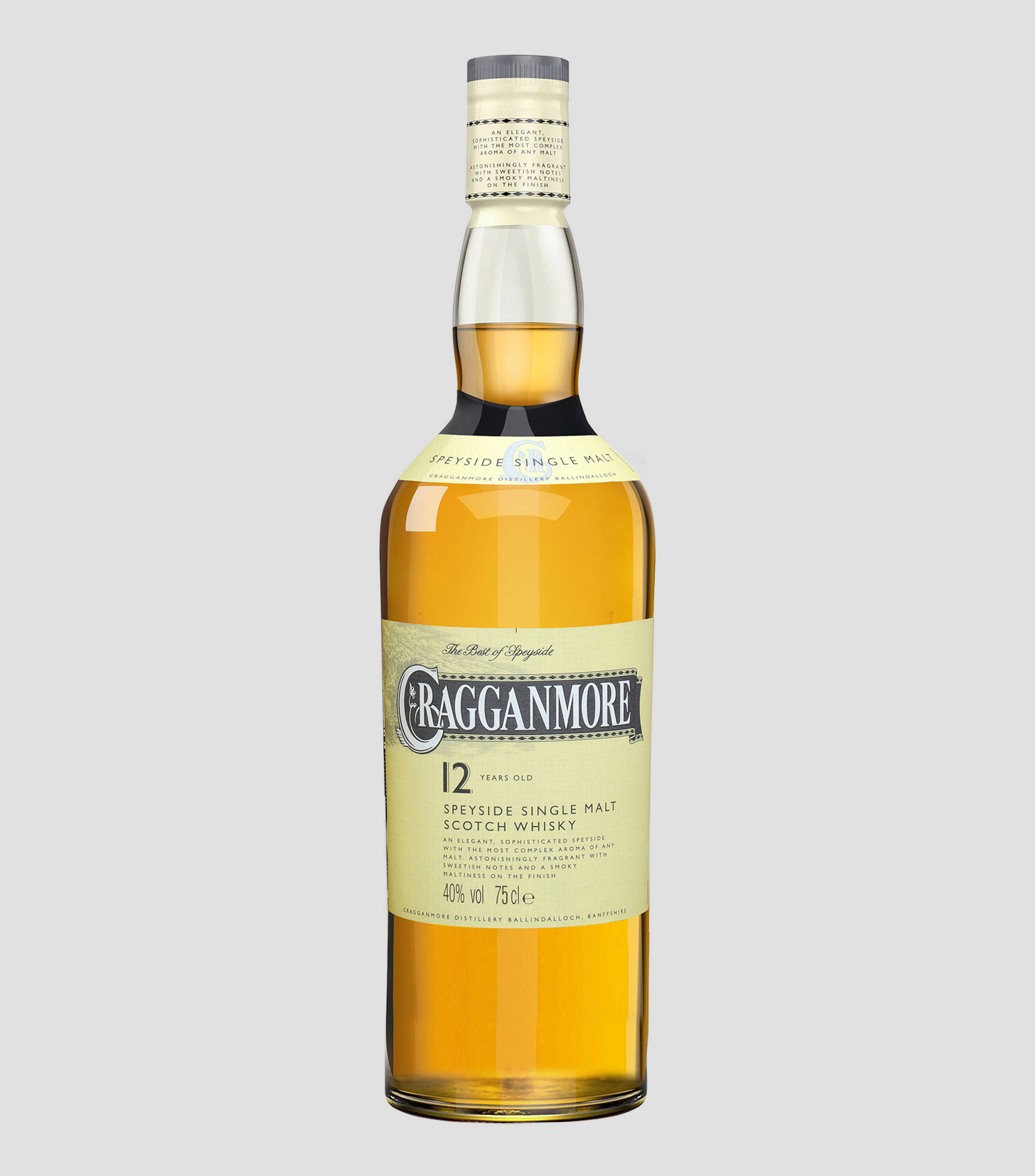 Whisky Cragganmore 12 años Single Malt, 750 ml