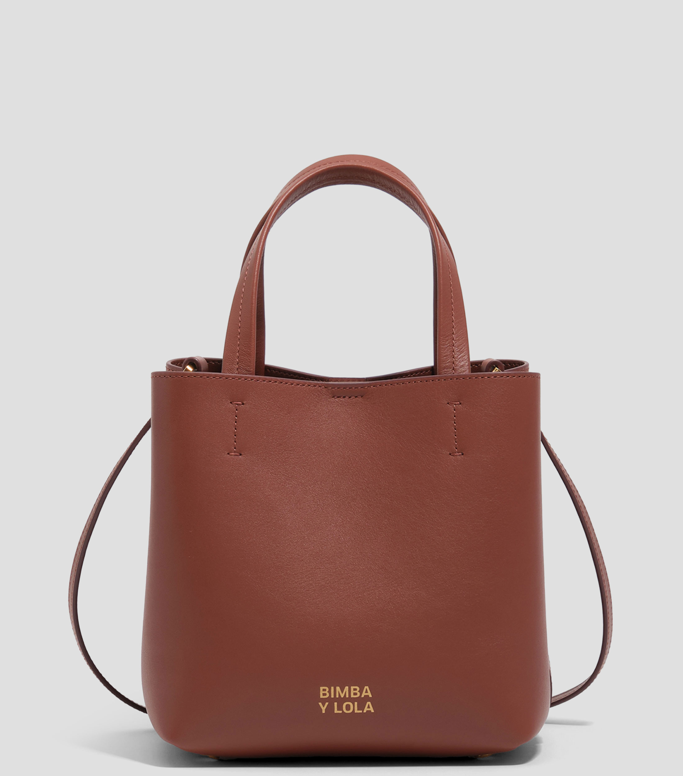 Bolsa Chihuahua pequeño piel nuez Mujer