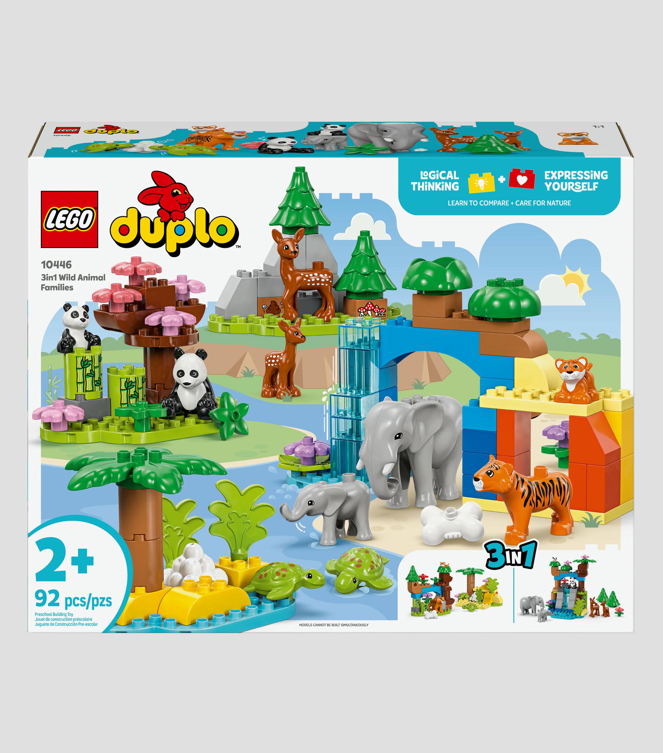 Lego Duplo Mi Pueblo Familias de la Fauna Salvaje 3 en 1 10446