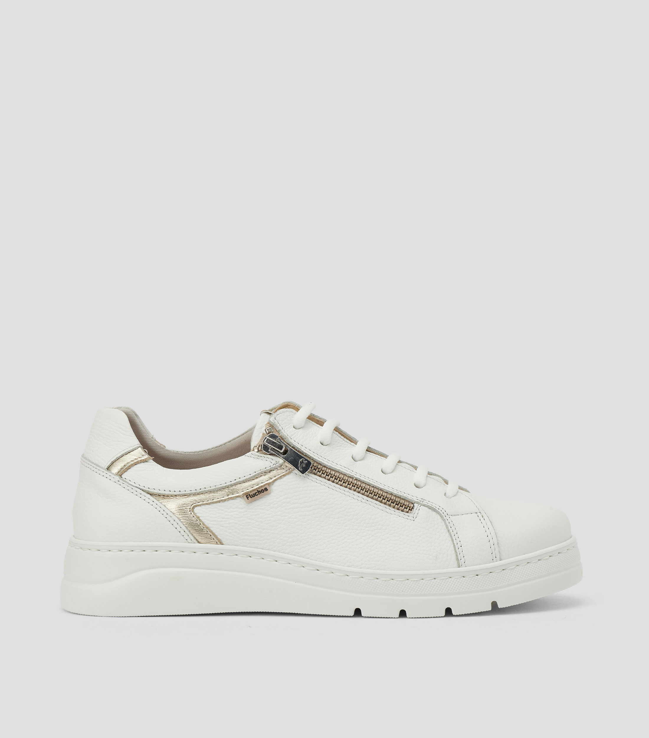 Tenis casuales Pompas en piel Mujer