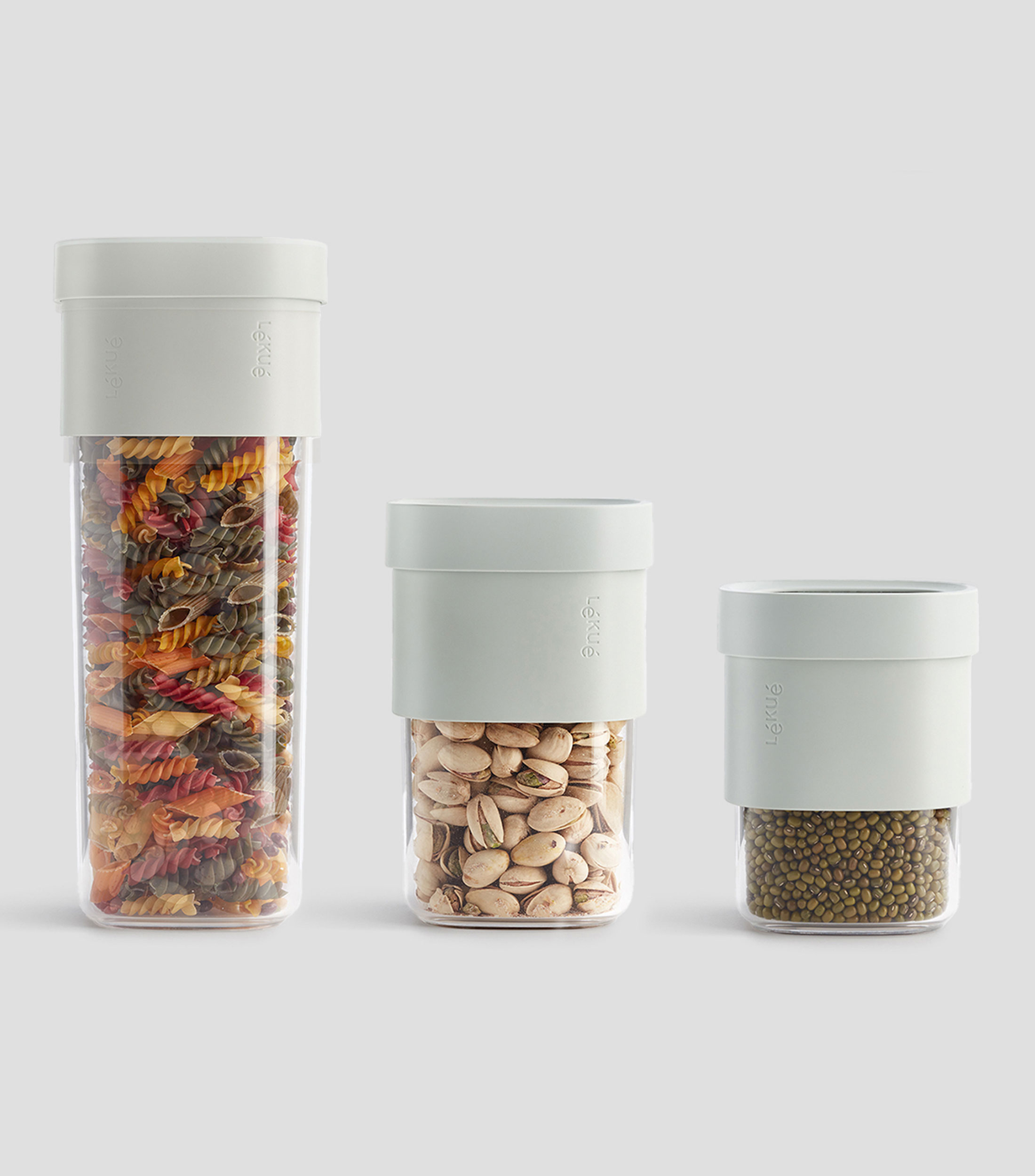 Set de 3 Contenedores Flip Beige