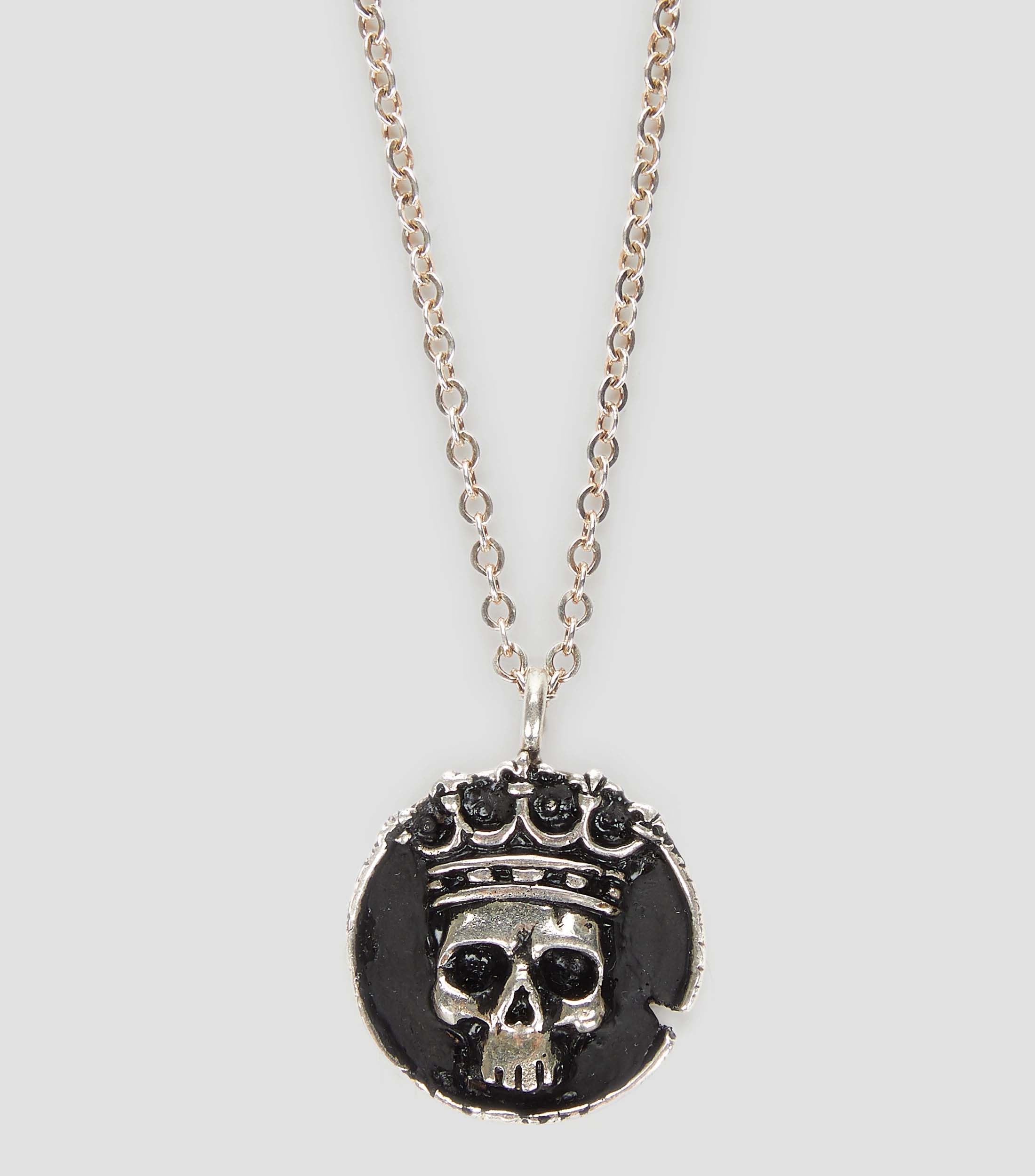 Cadena con dije redondo en plata .925 Hombre