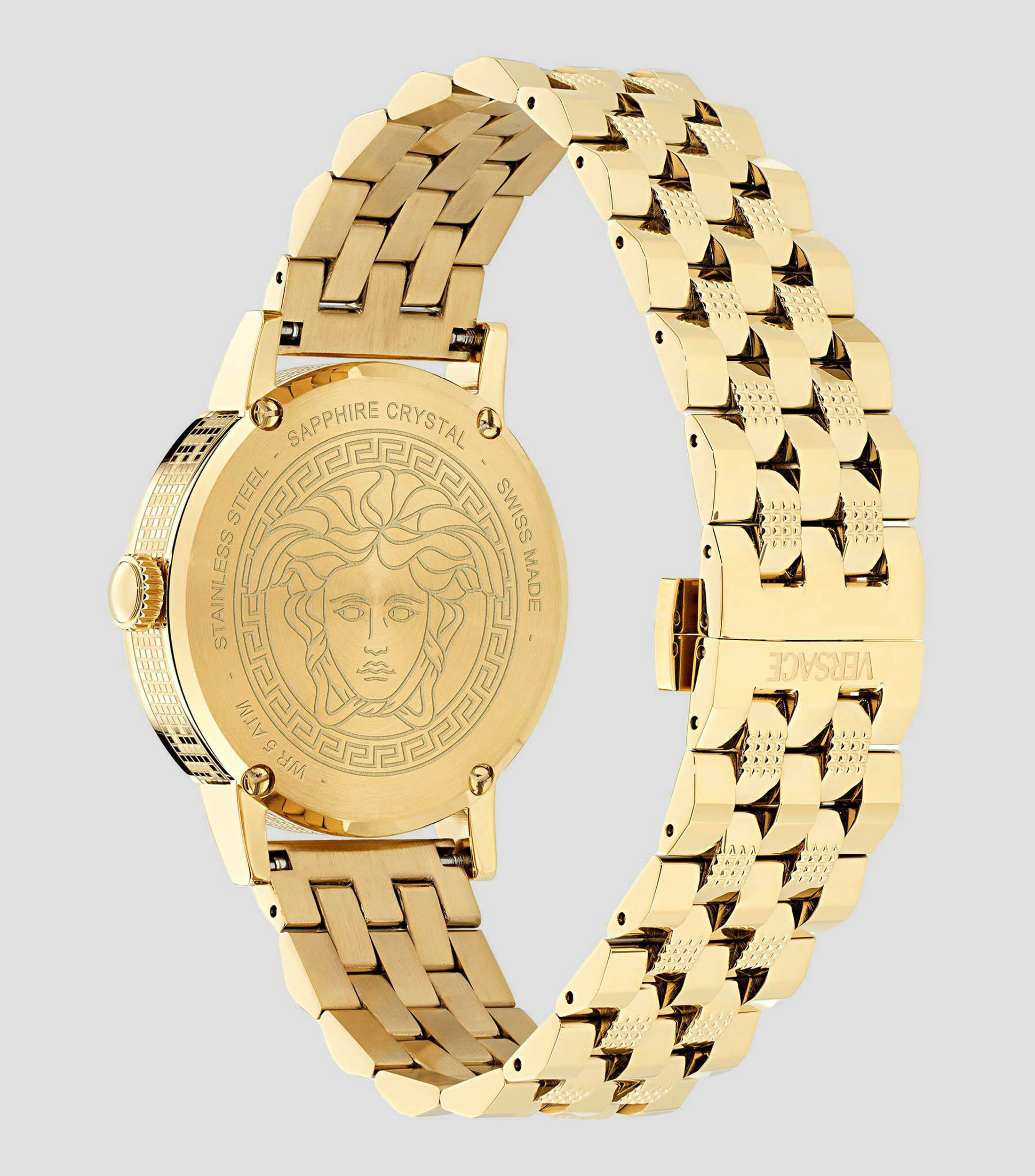 Reloj para Hombre Albireo casual dorado, negro