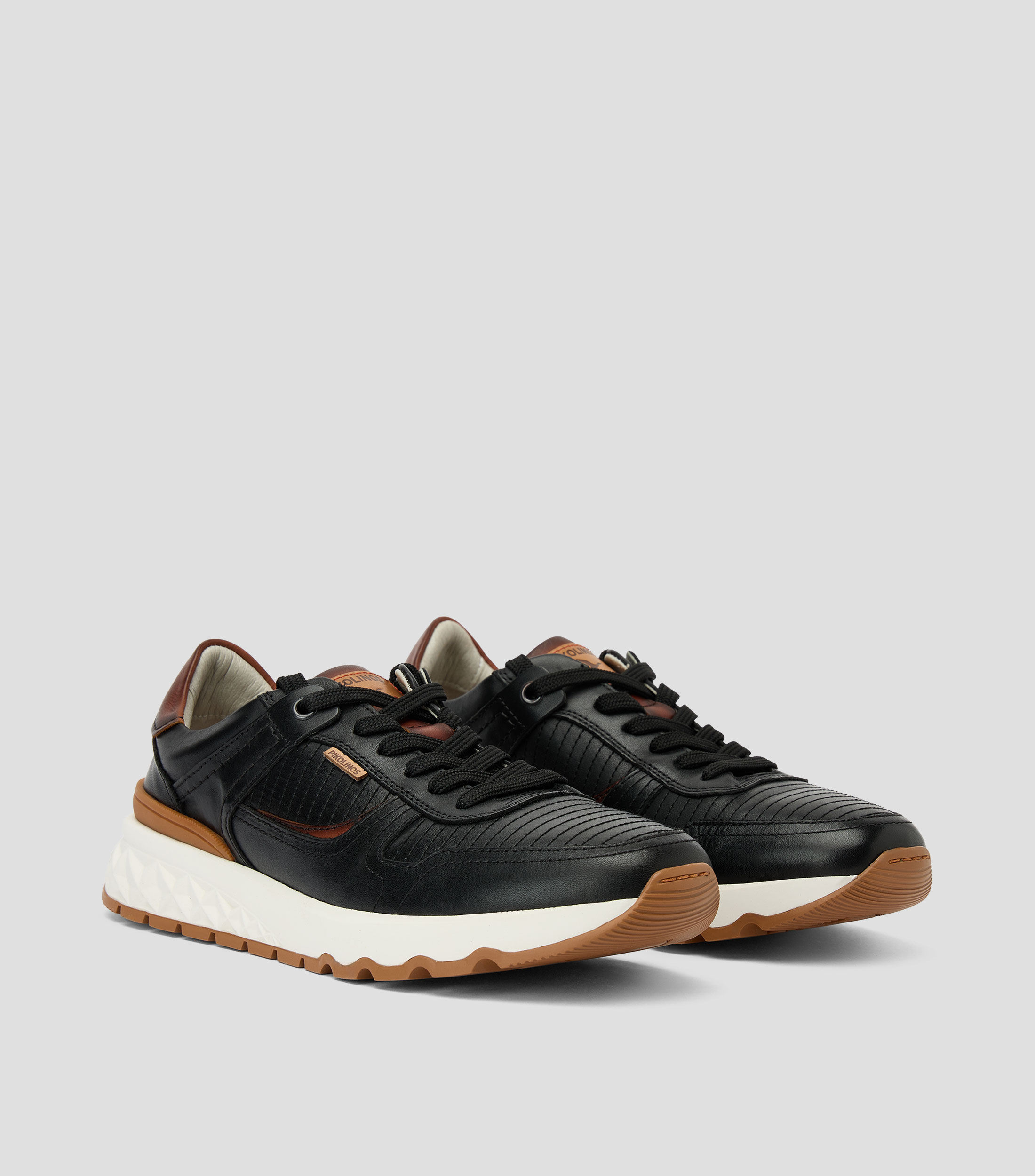 Tenis casuales en piel Hombre
