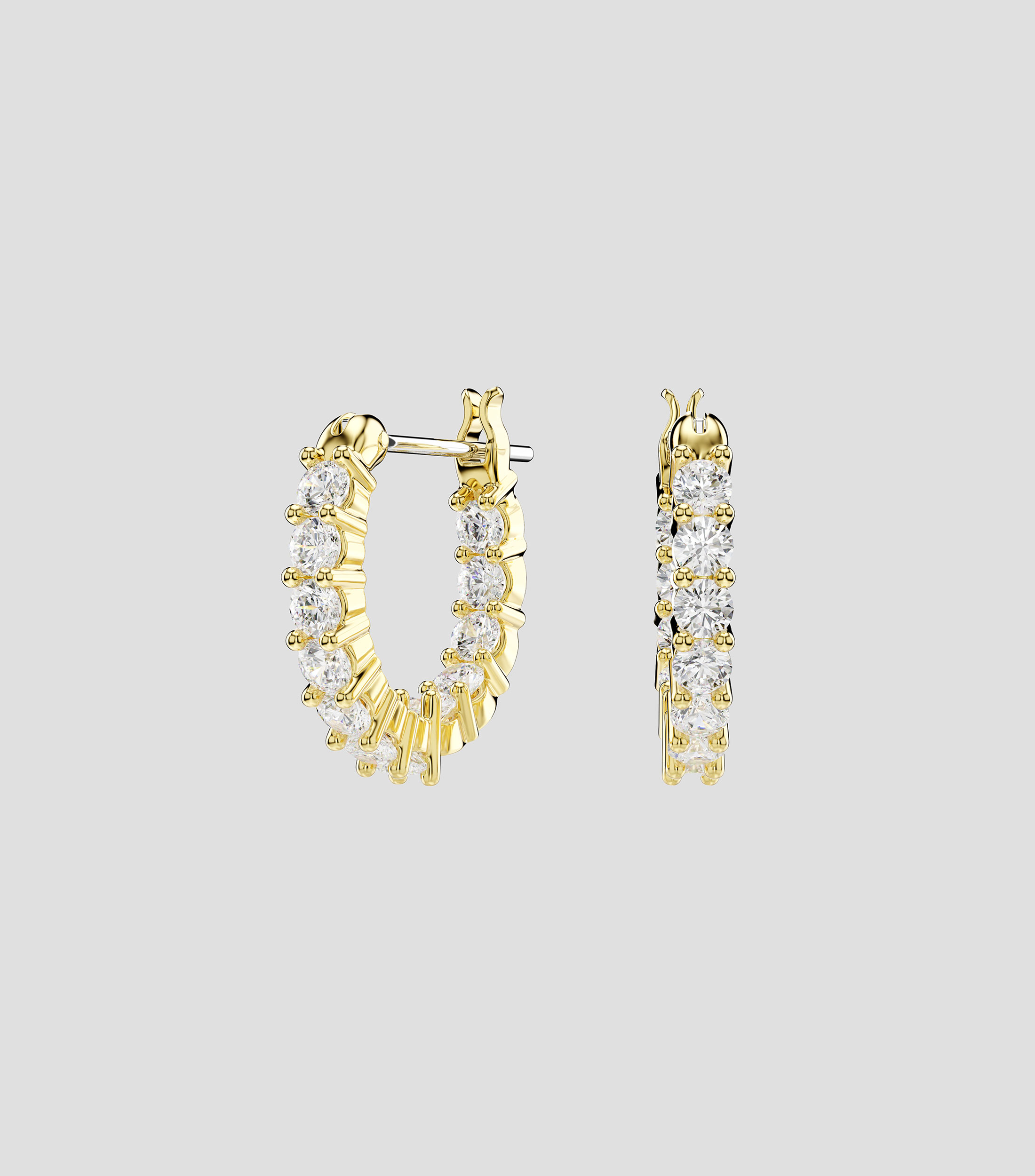 Aretes mini con zirconia Unisex