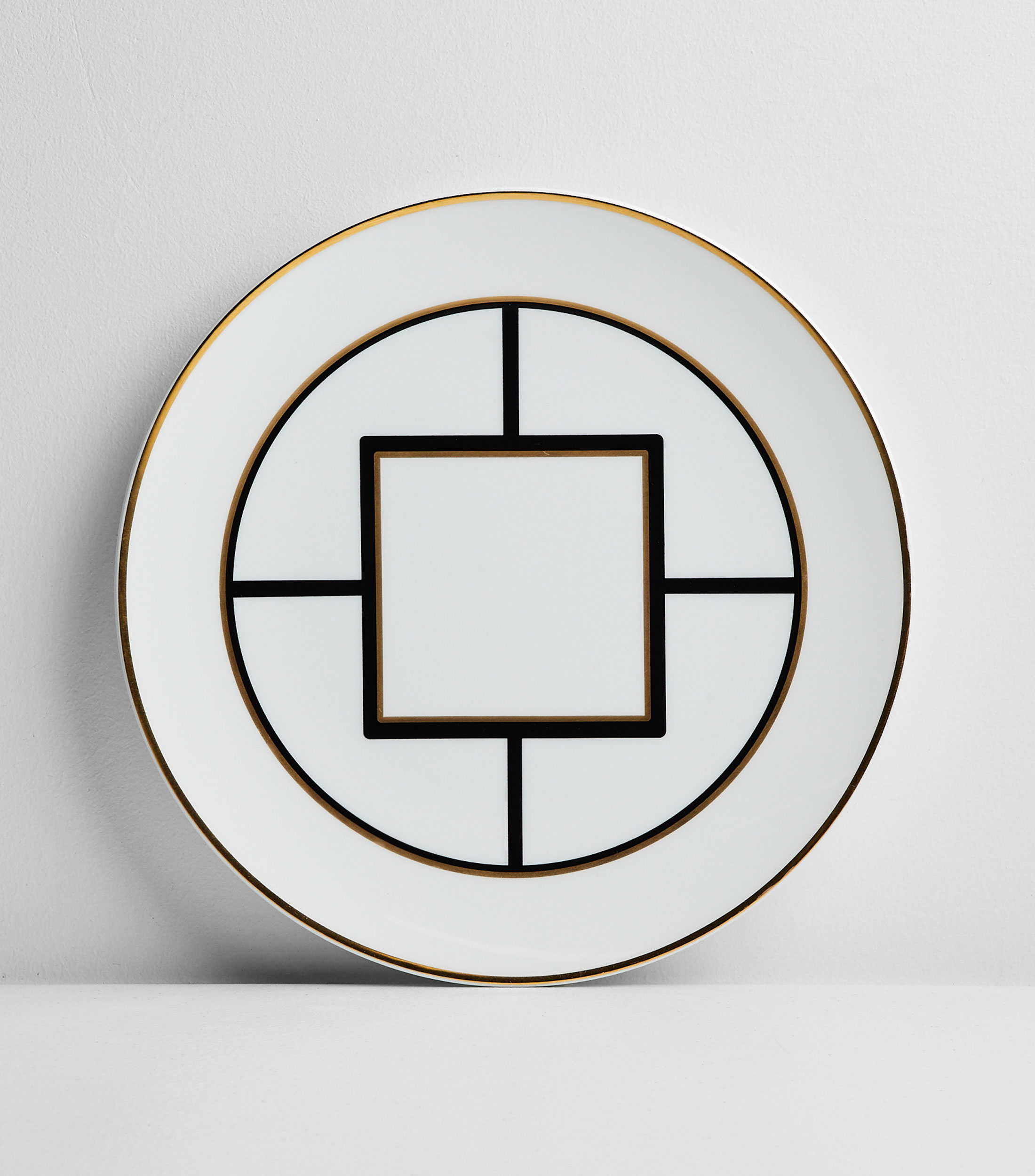 Plato para postre MetroChic con figuras geometricas