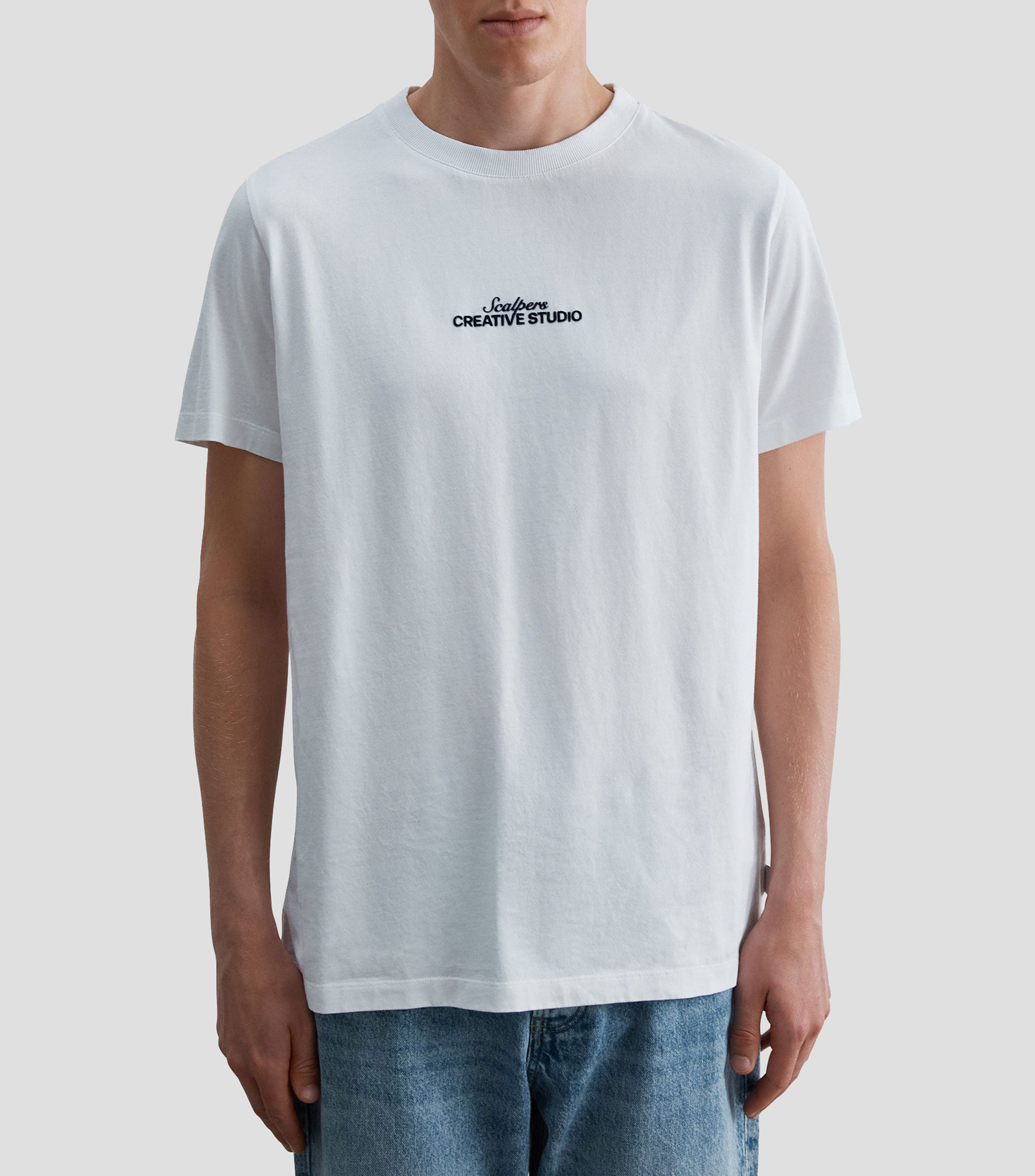 Playera cuello redondo manga corta Sccreative Flock Tee liso Hombre