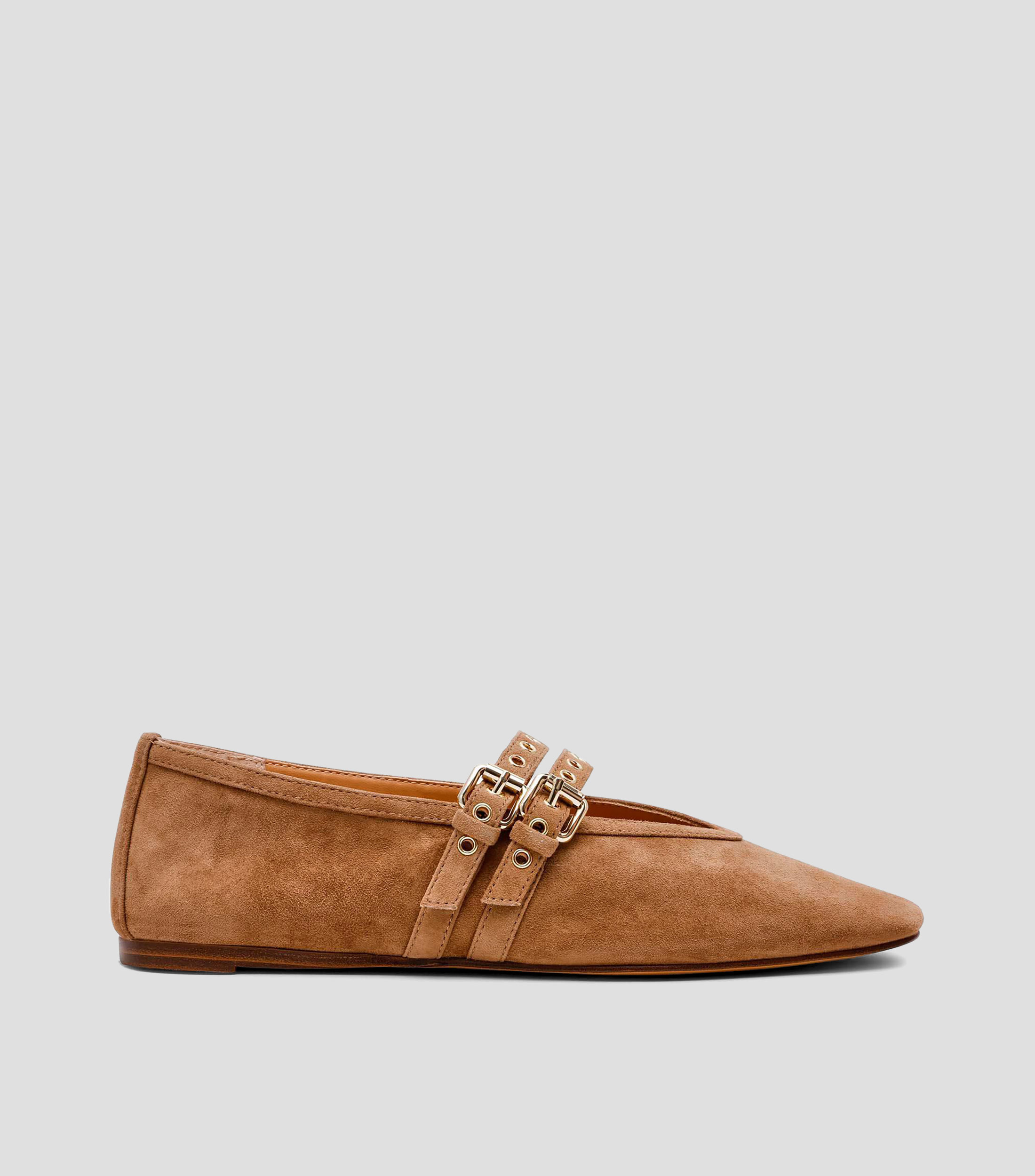 Flats en gamuza Mujer
