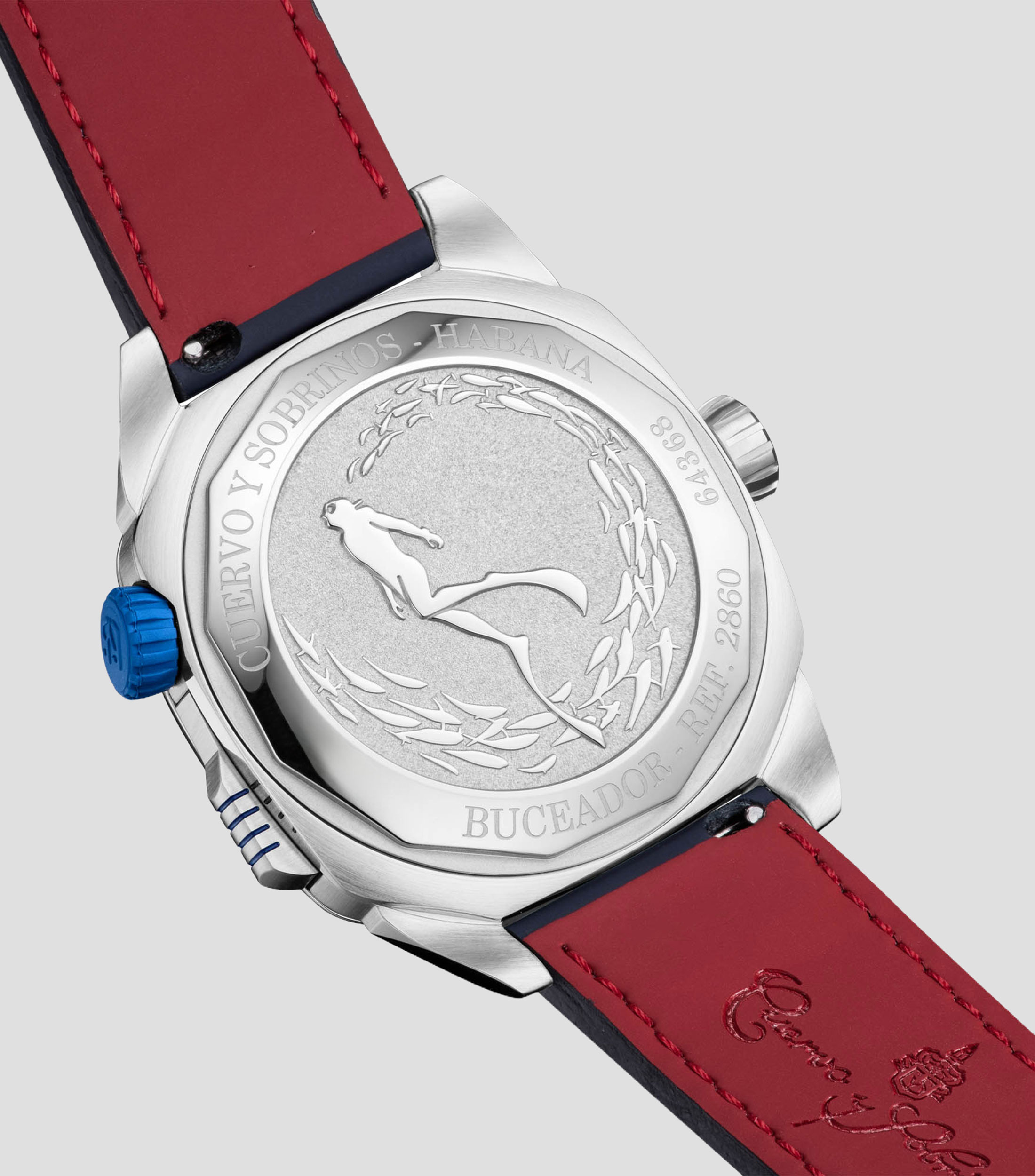 Reloj para Hombre Buceador Caribe deportivo plateado