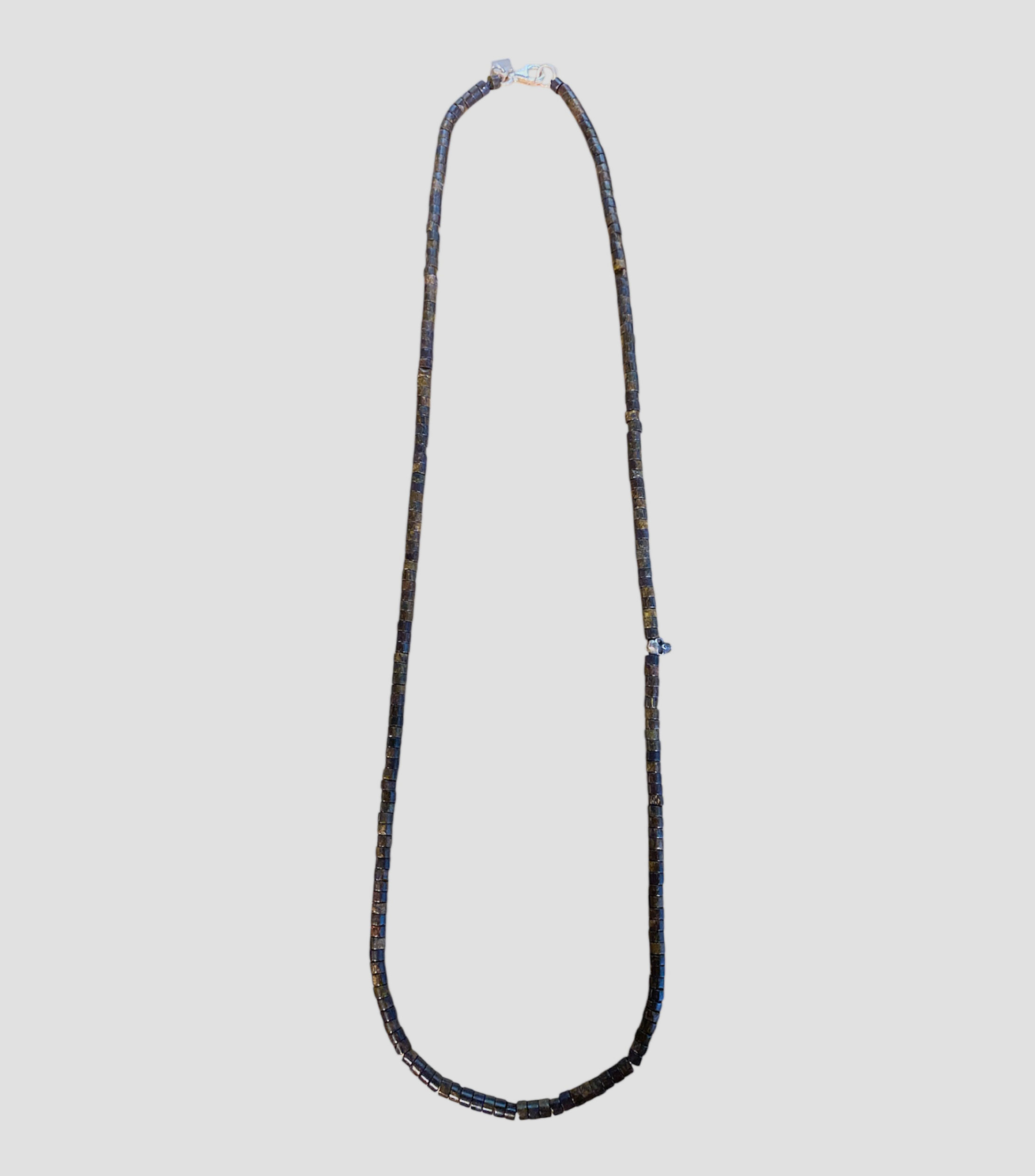 Collar en plata con calavera Hombre