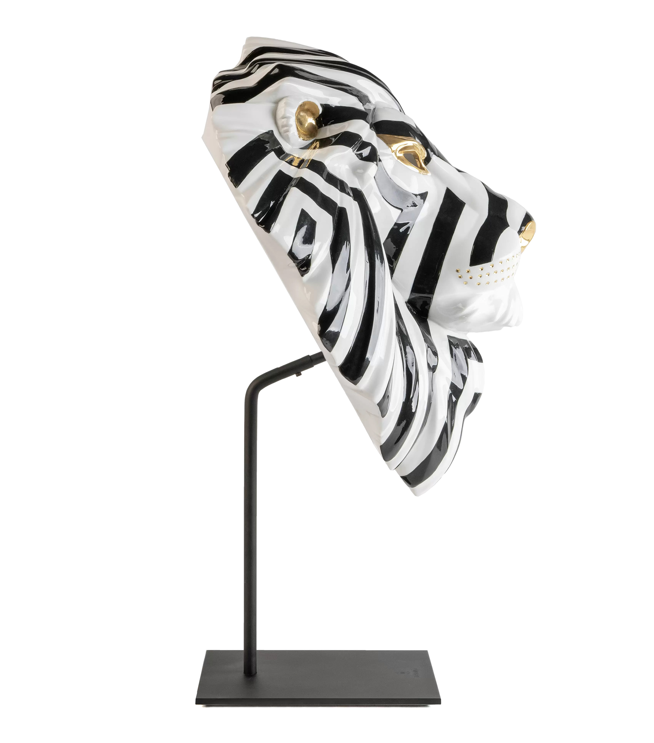 Escultura Mascara Leon en Porcelana