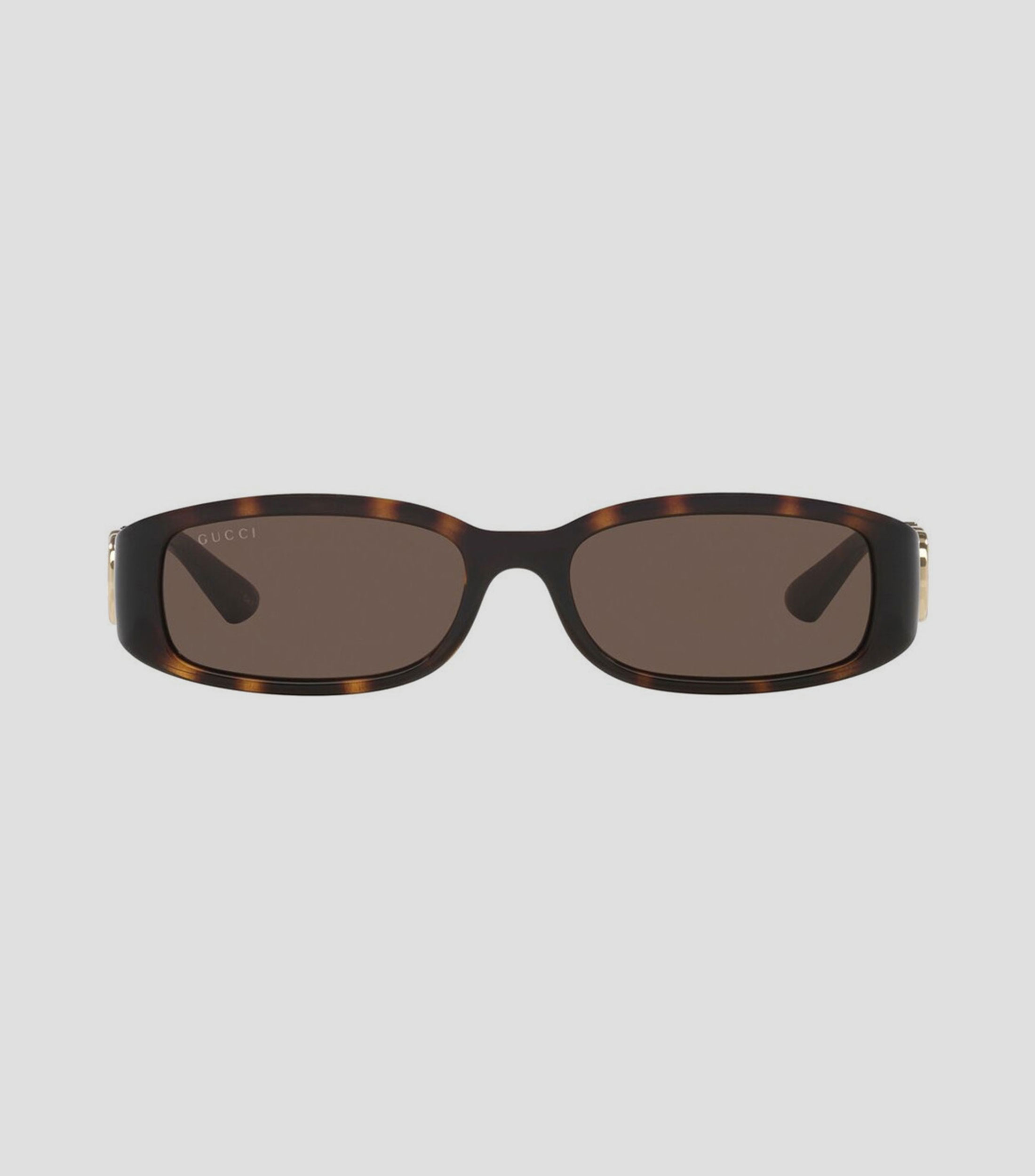 Lentes de sol tipo rectangulares carey Mujer