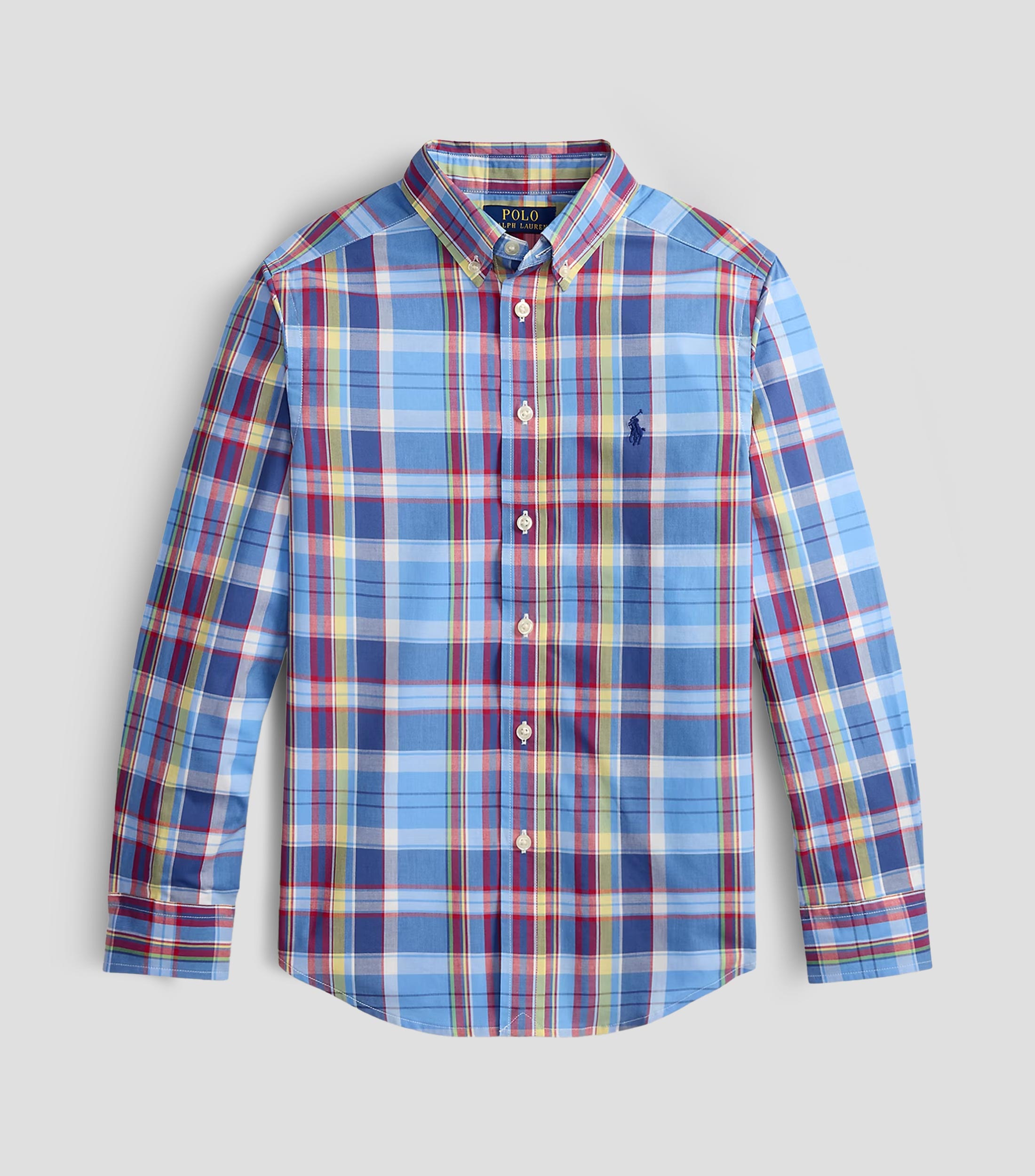 Camisa con cuadros manga larga Niño