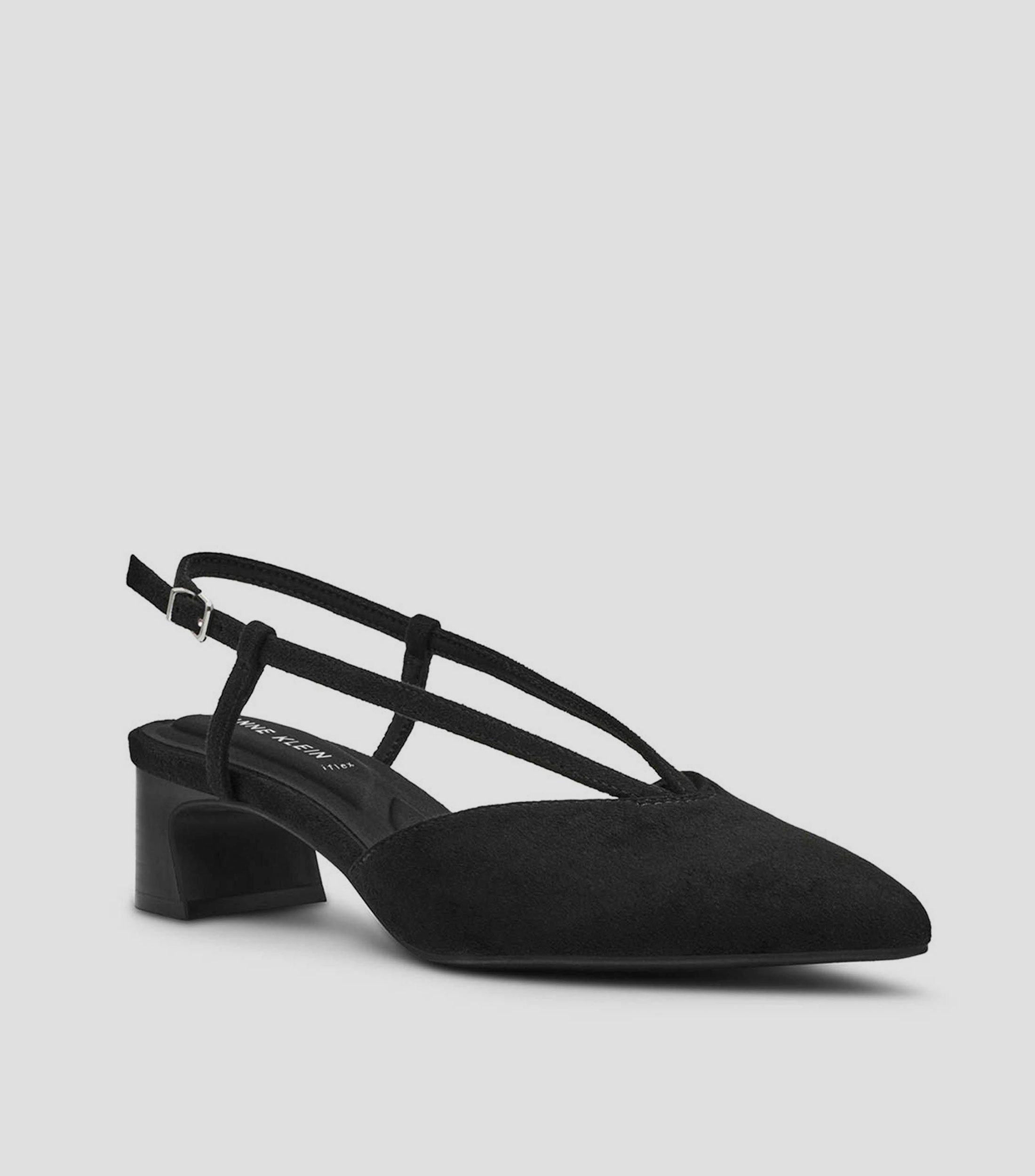 Zapatillas slingback con tacón ancho Mujer