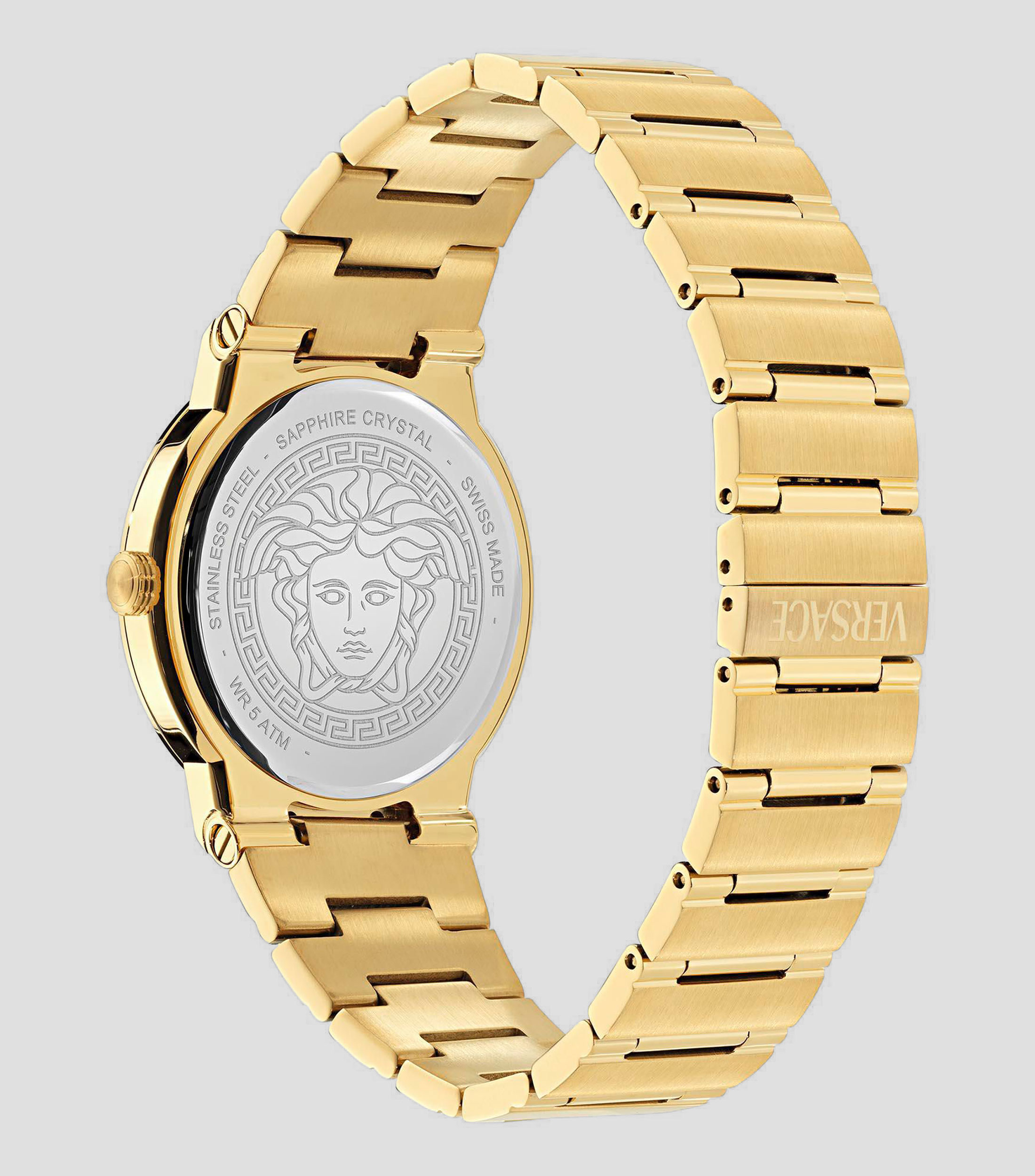 Reloj para Hombre Greca Logo Aereo de vestir Negro, Dorado
