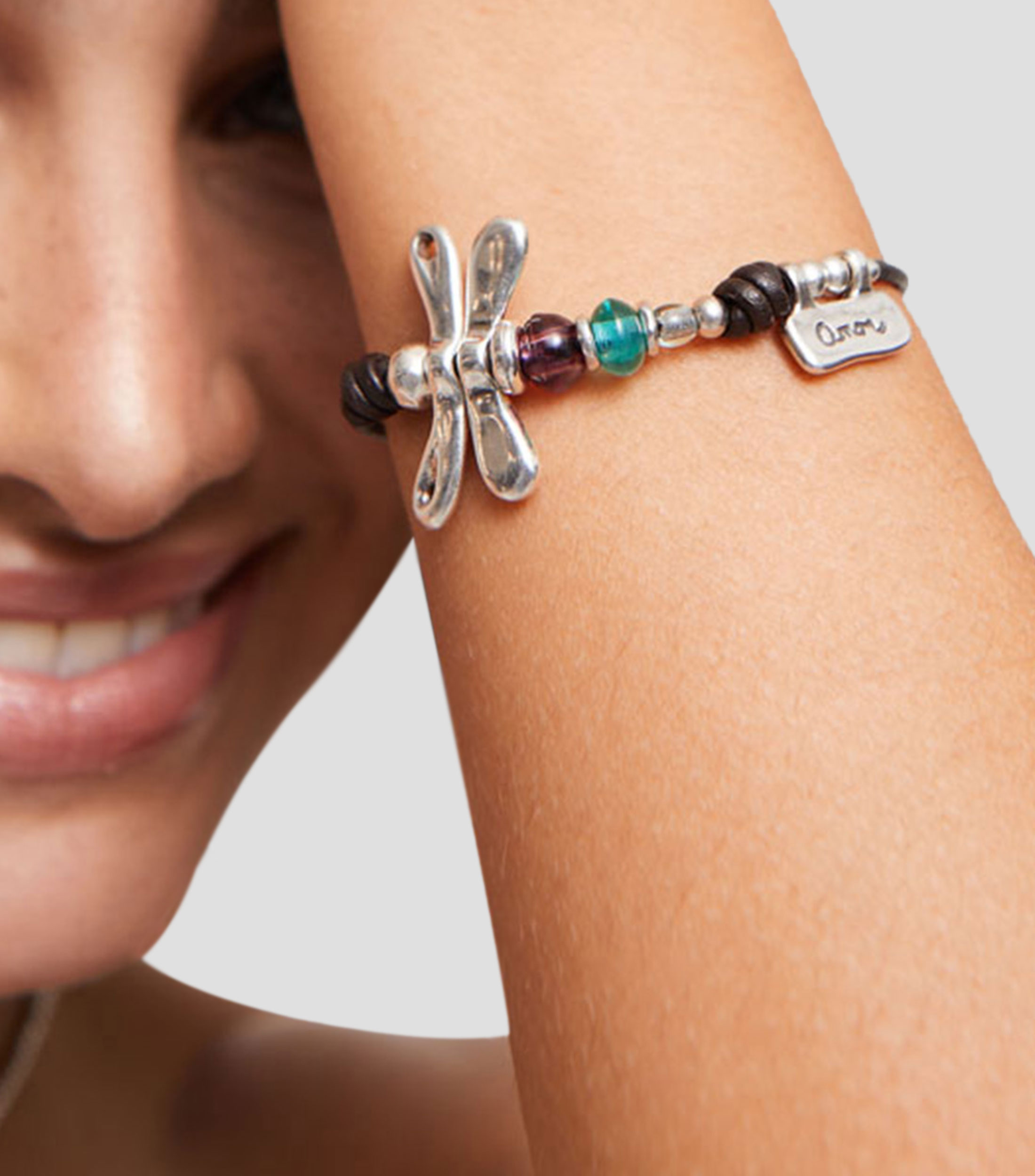 Pulsera en plata .925 libelula Mujer